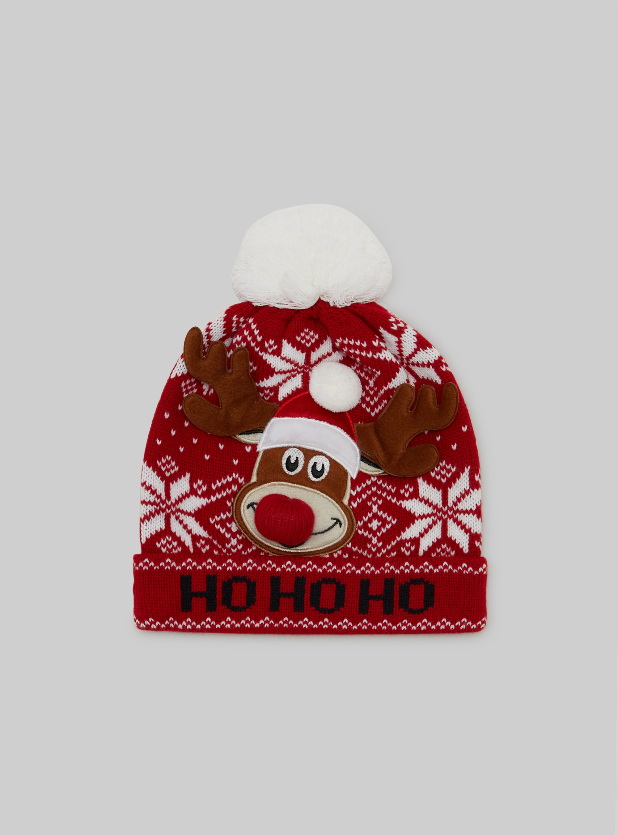 Cappello christmas rudolph, RD2 RED MEDIUM
