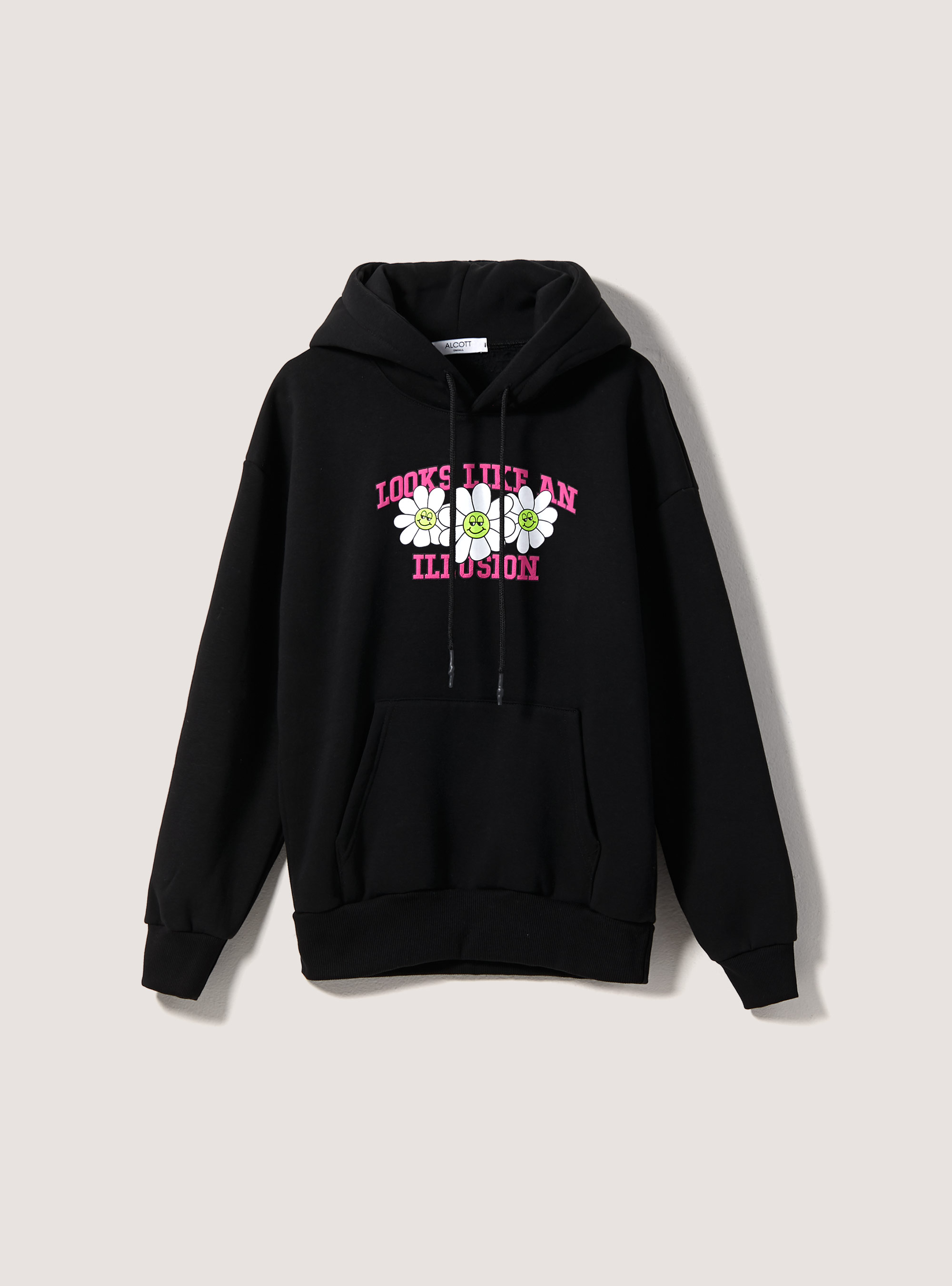 Sweatshirt with Fancy Collection print, BK1 BLACK