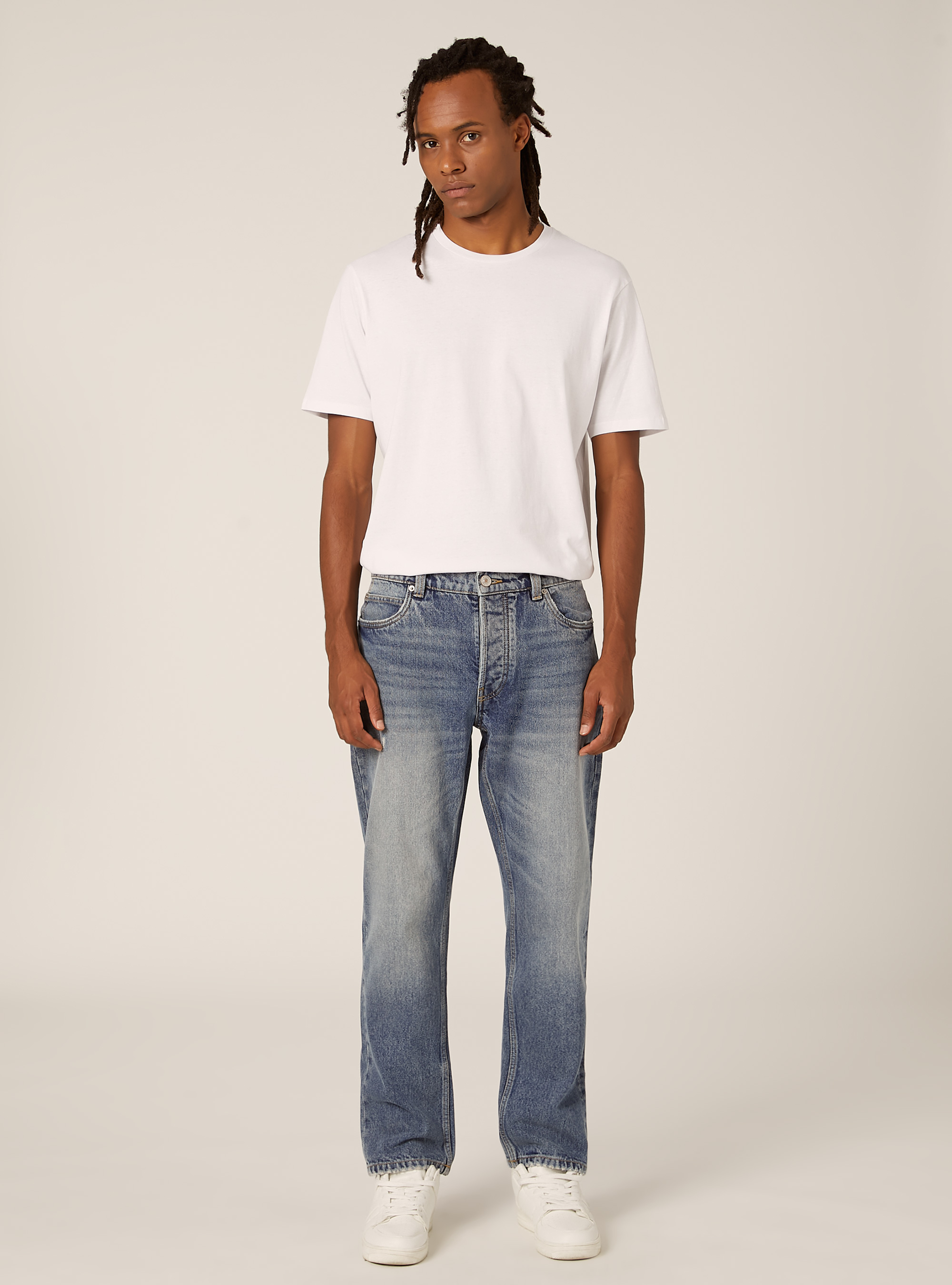 Jeans coupe droite, D005 LIGHT BLUE