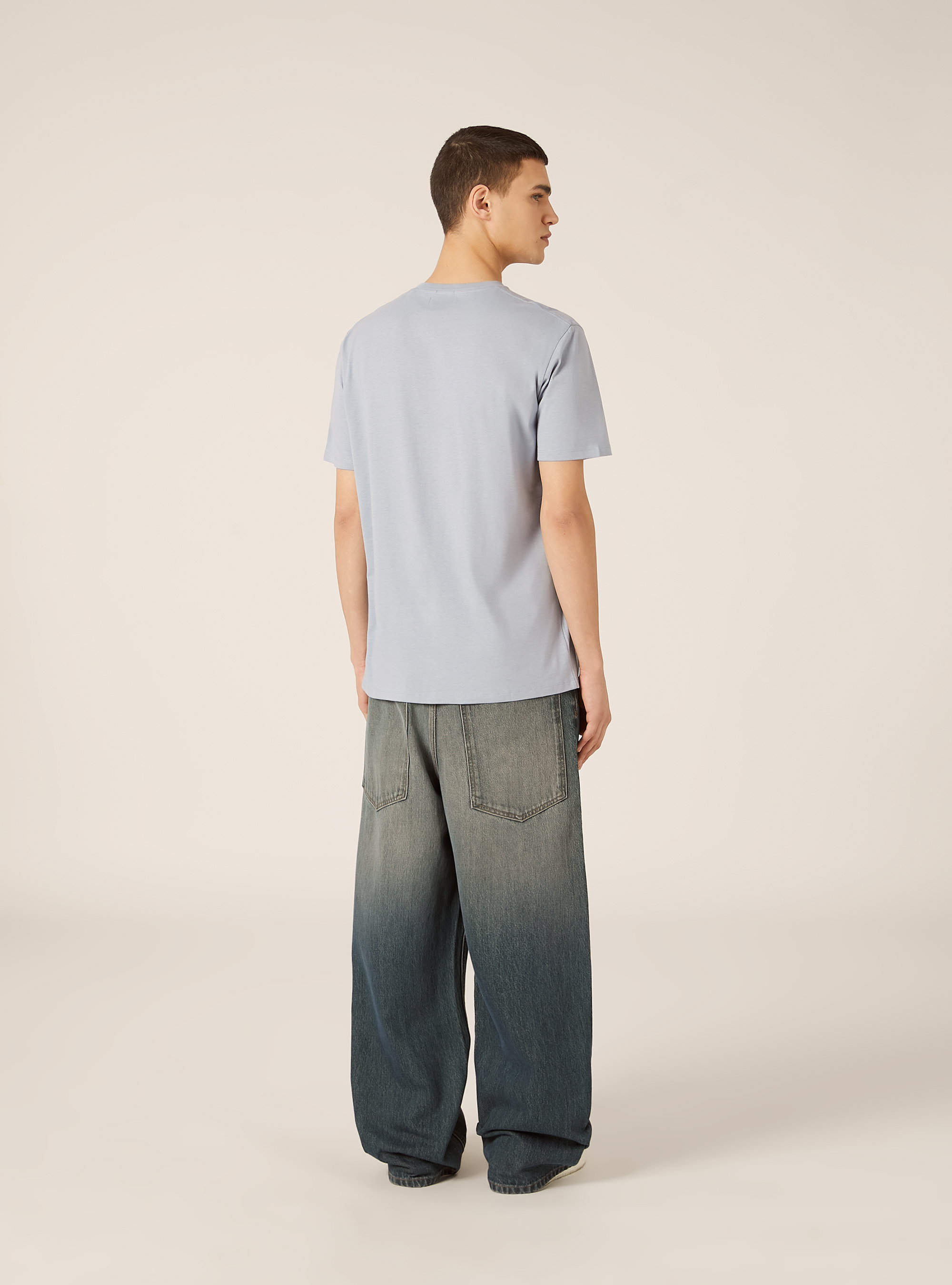 Maglietta girocollo basica, AZ3 AZURE LIGHT