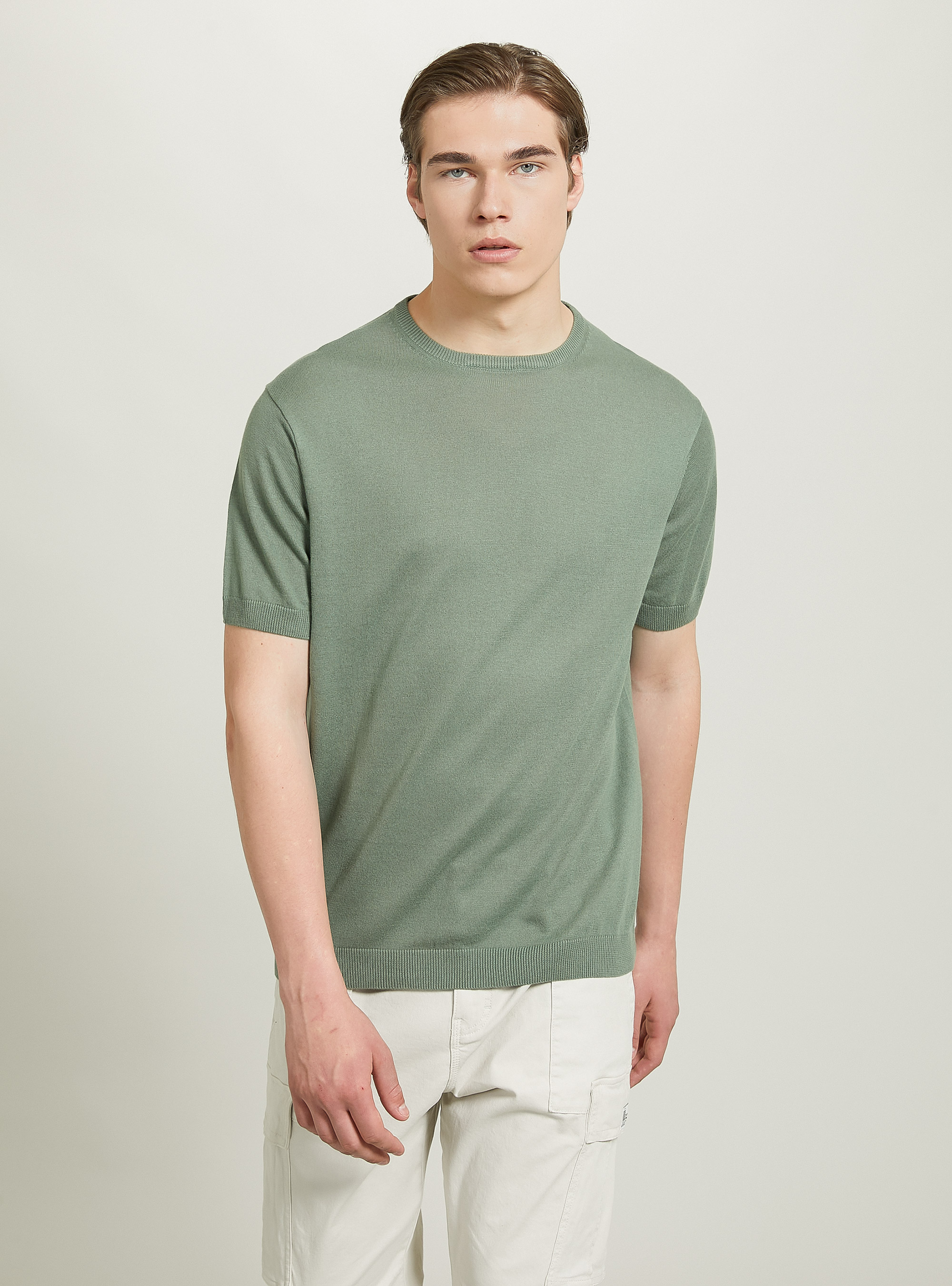 Short-sleeved cotton pullover, KY3 KAKY LIGHT