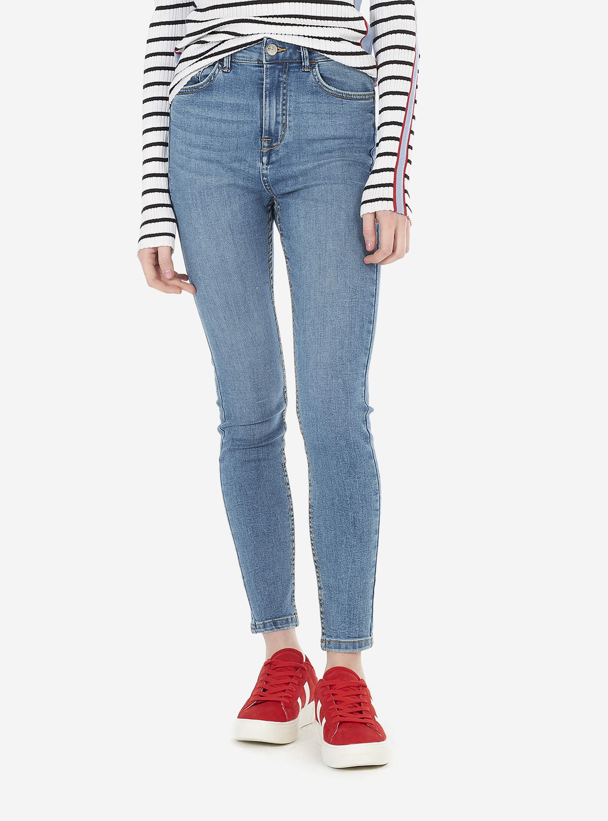 Denim skinny fit high rise, C196 AZZURRE