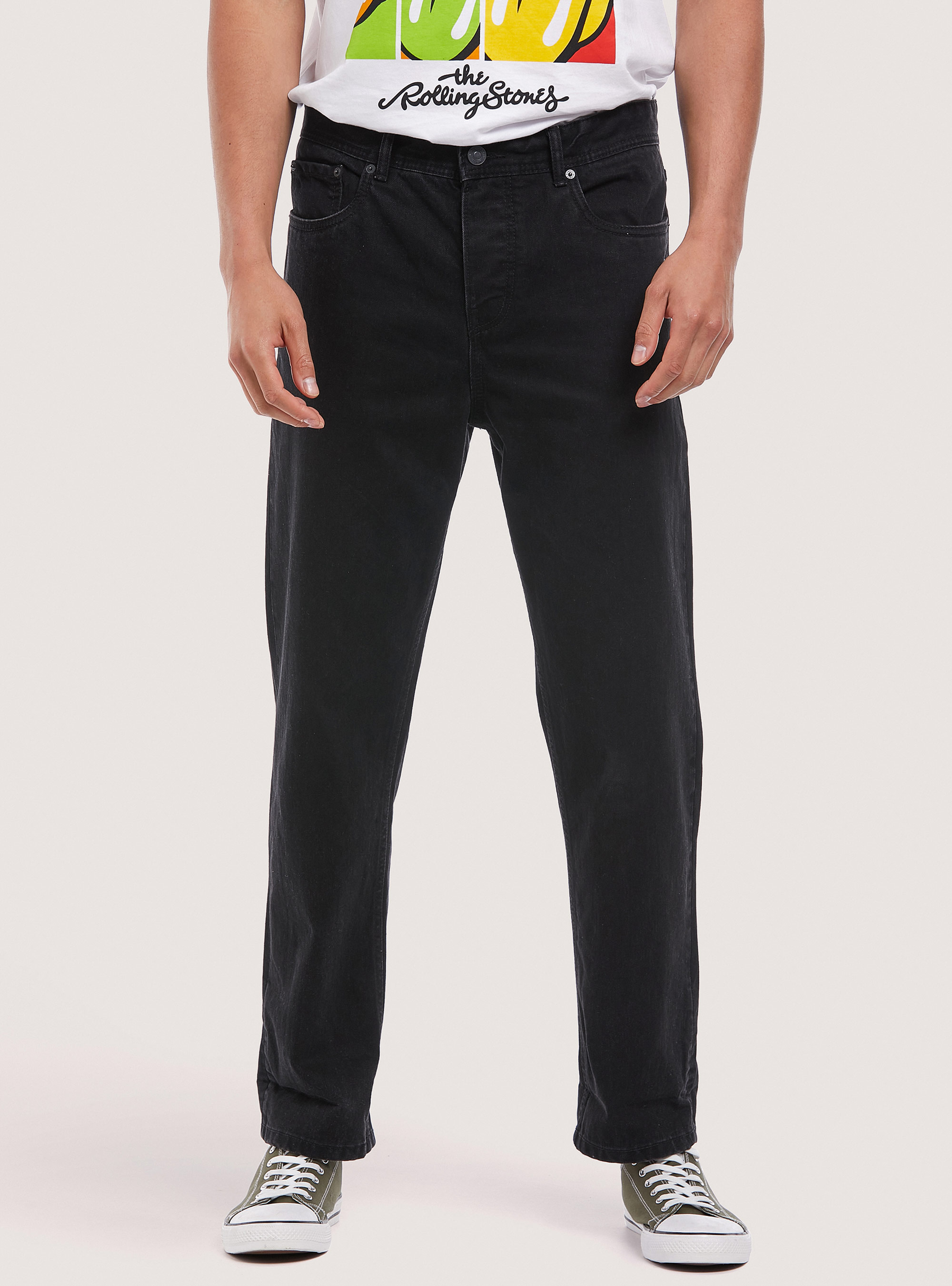 Jeans dad fit in cotone