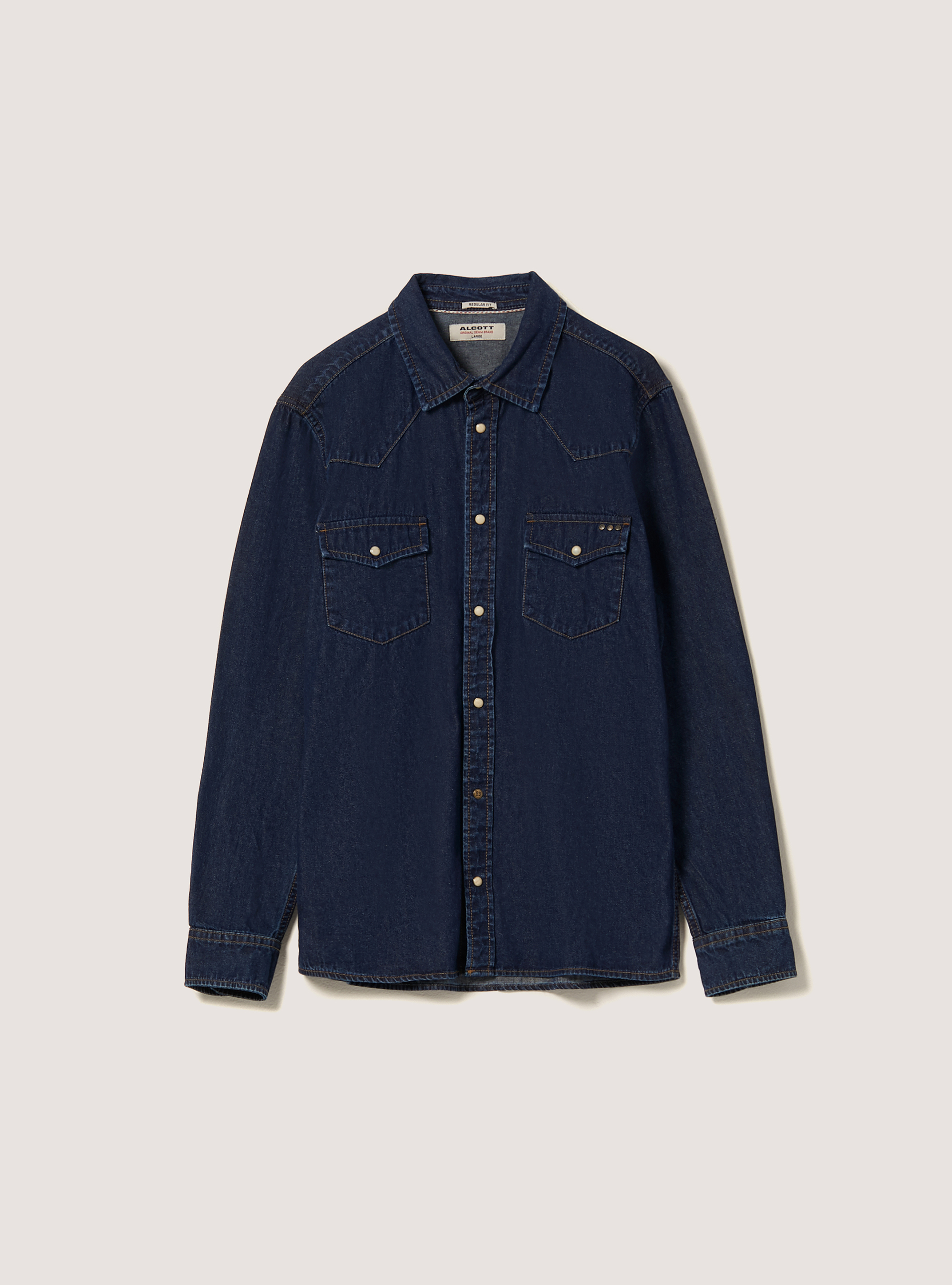 Denim shirt, D001 DEEP BLUE