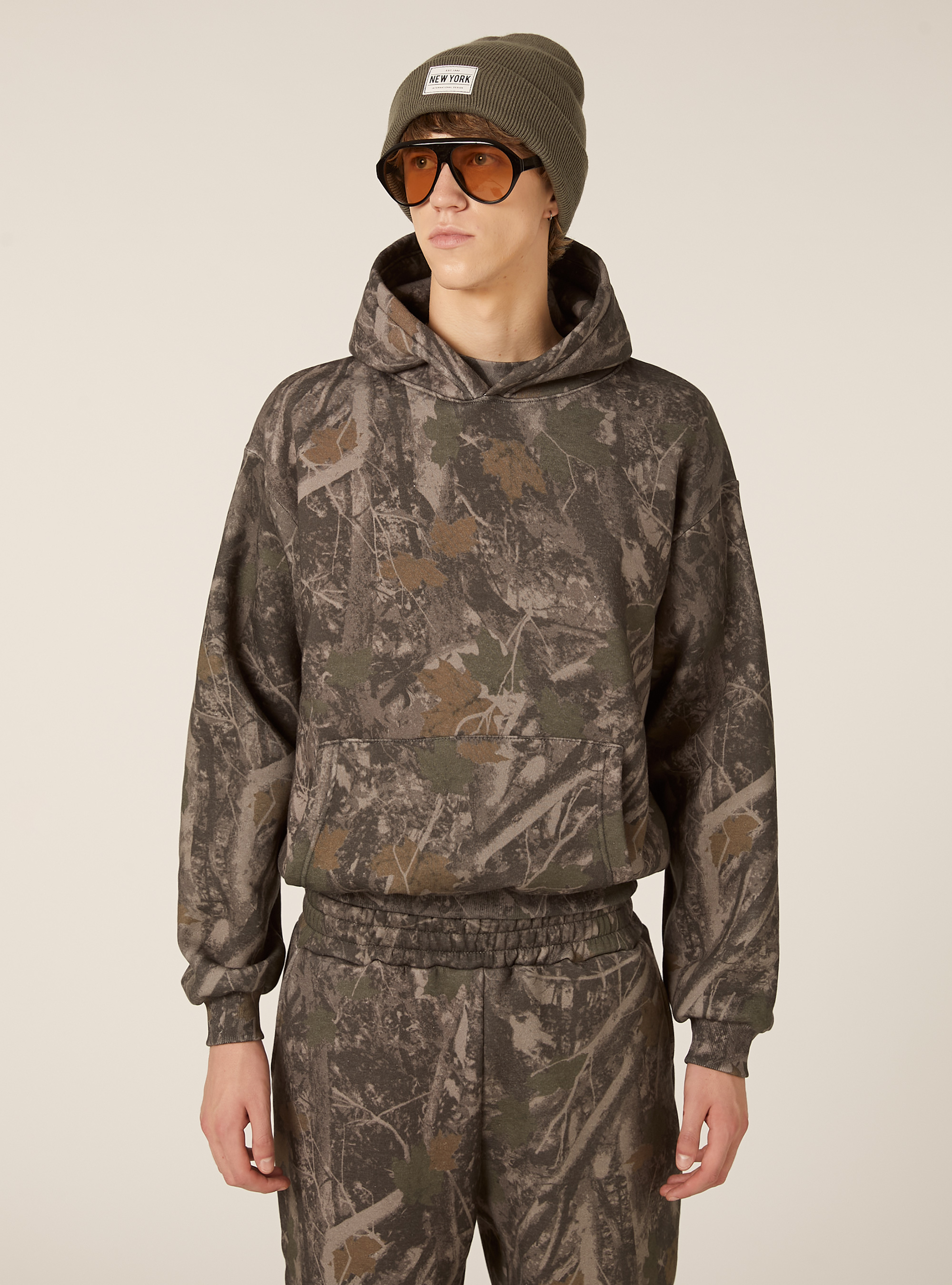 Urban Camouflage boxy fit sweatshirt, KY2 KAKY MEDIUM