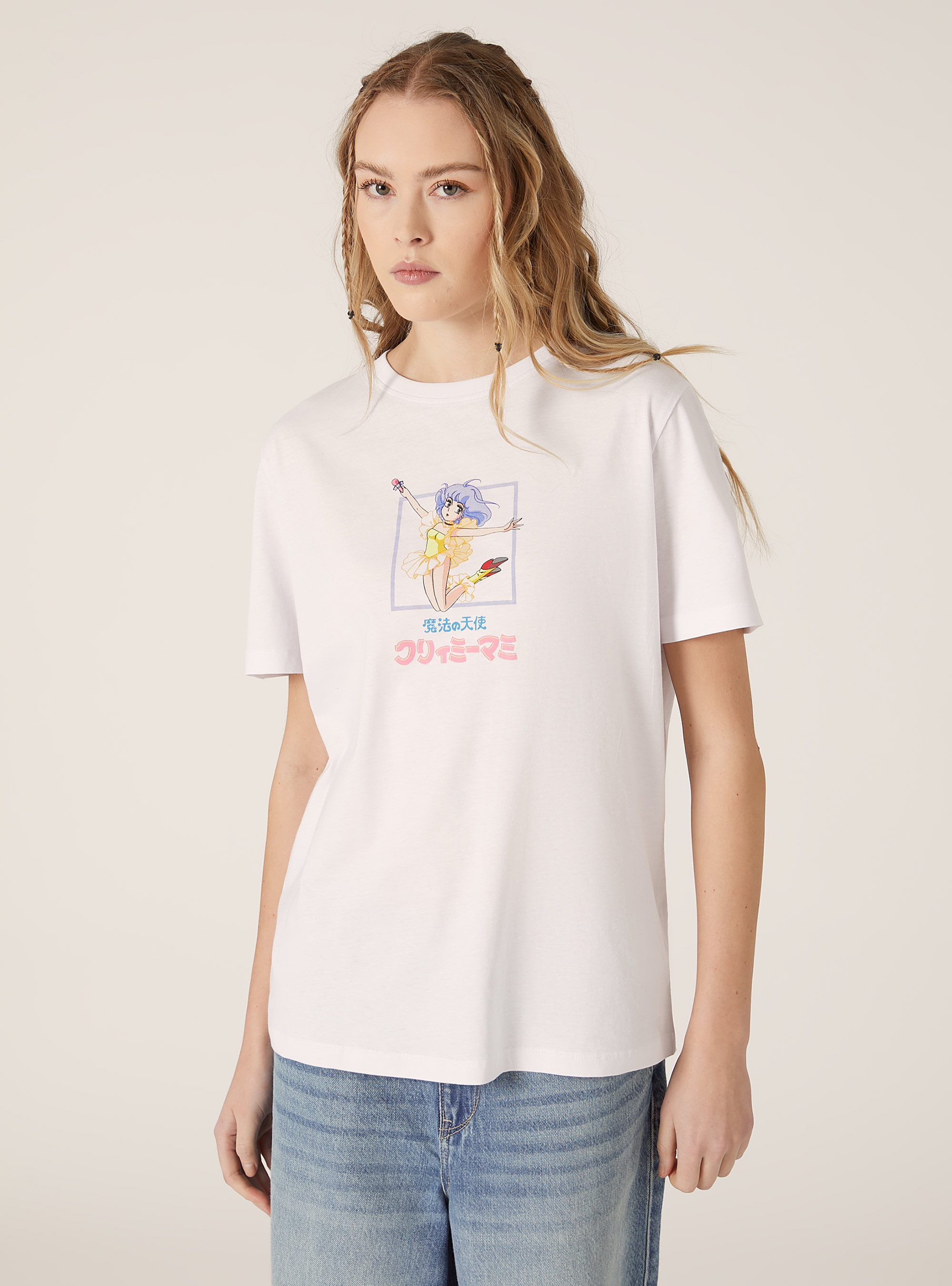 Camiseta con estampado Creamy / Alcott, WH3 WHITE