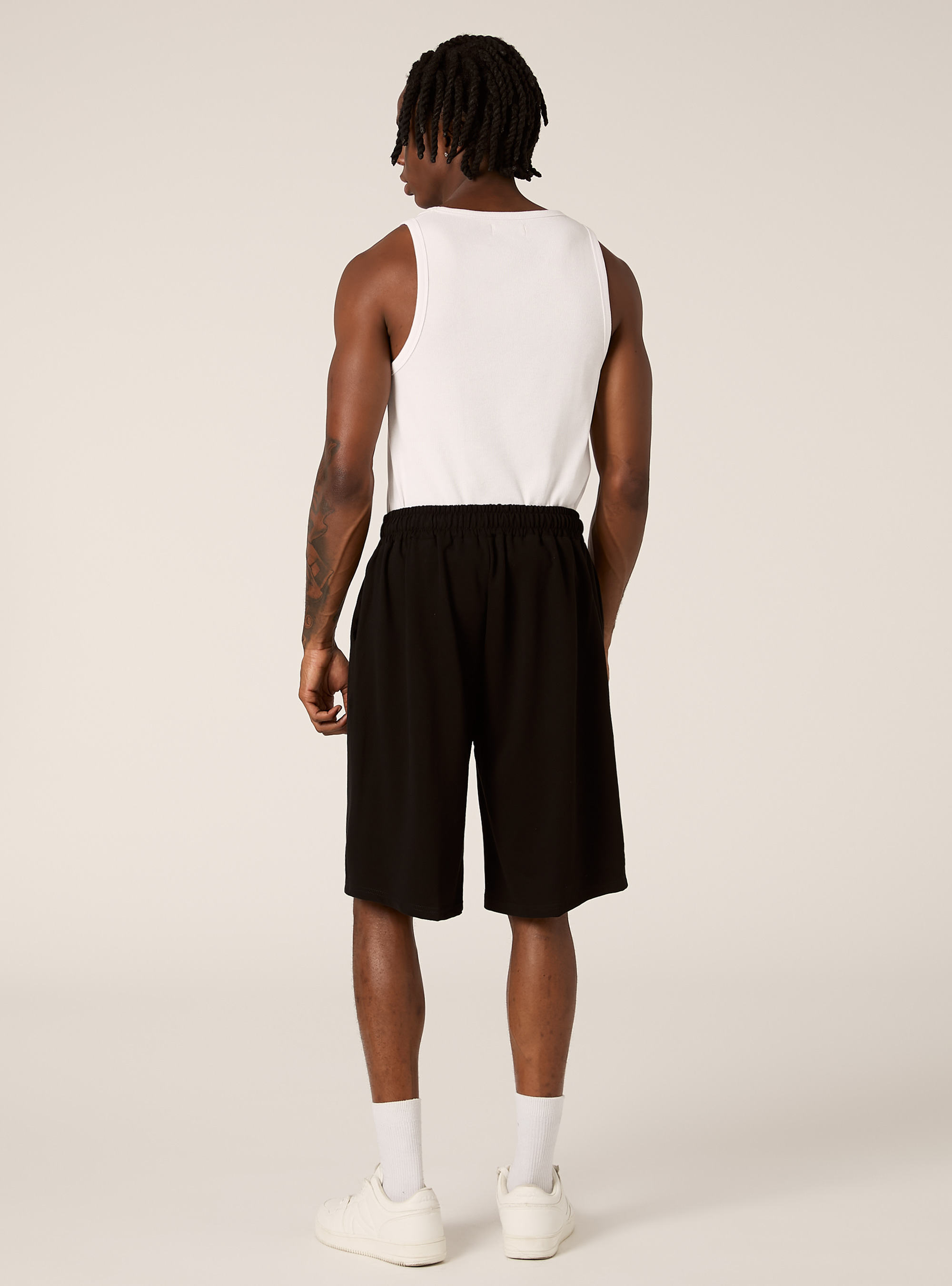 Bermuda loose fit, NERO
