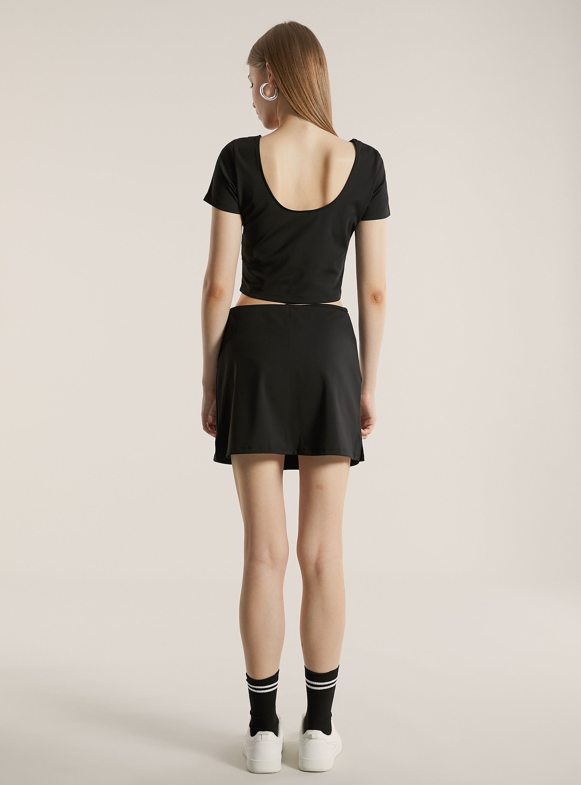 Camiseta elástica activa, BK1 BLACK