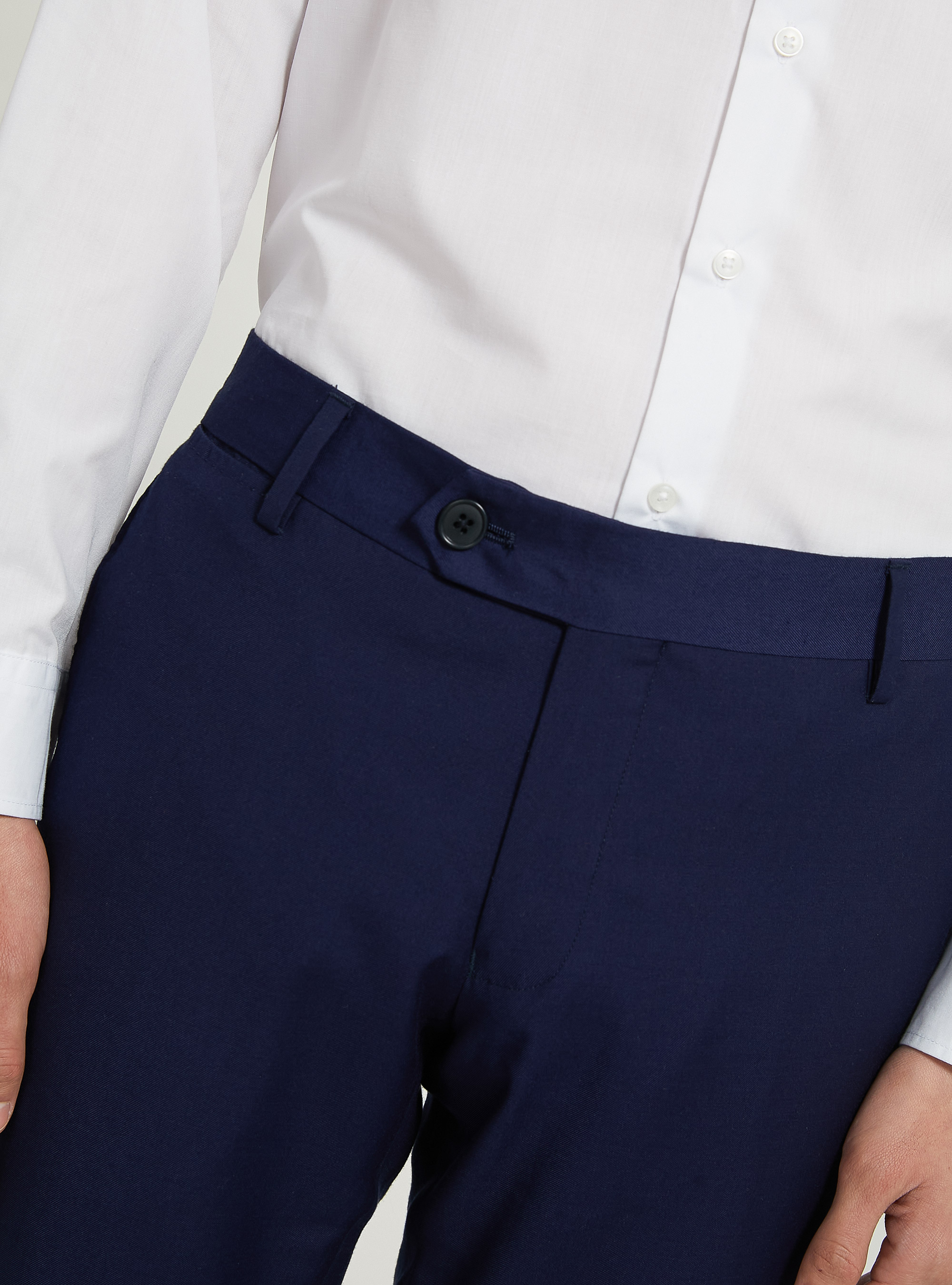 Plain-coloured trousers for suit, RY1 ROYALE DARK