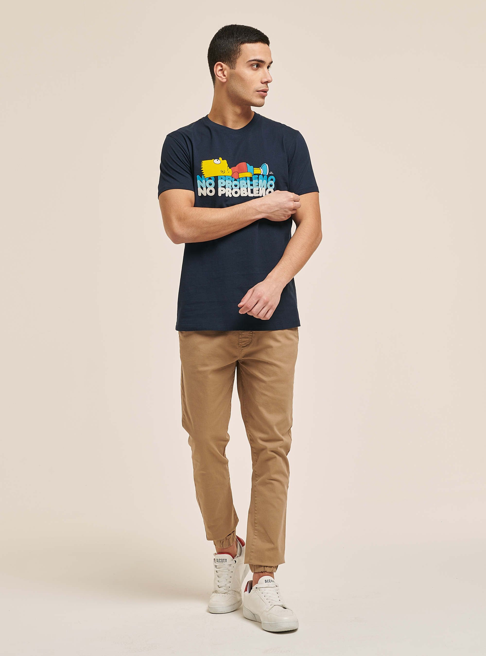 The Simpson T-shirt for Alcott, BLUE