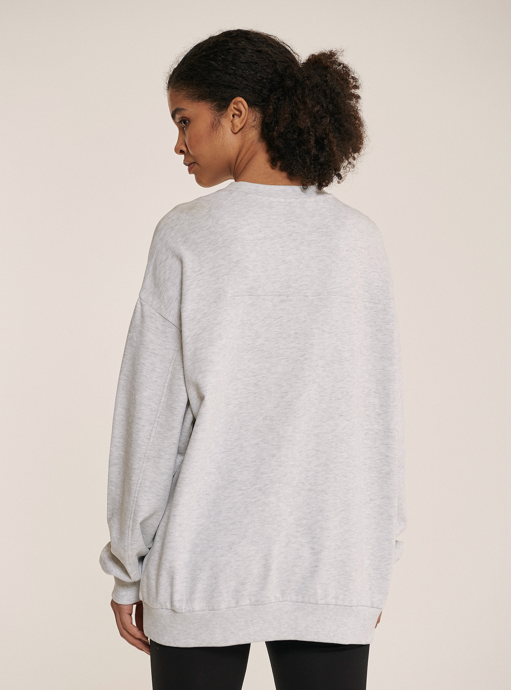 Sweatshirt basique oversize, C148 ICE MELANGE