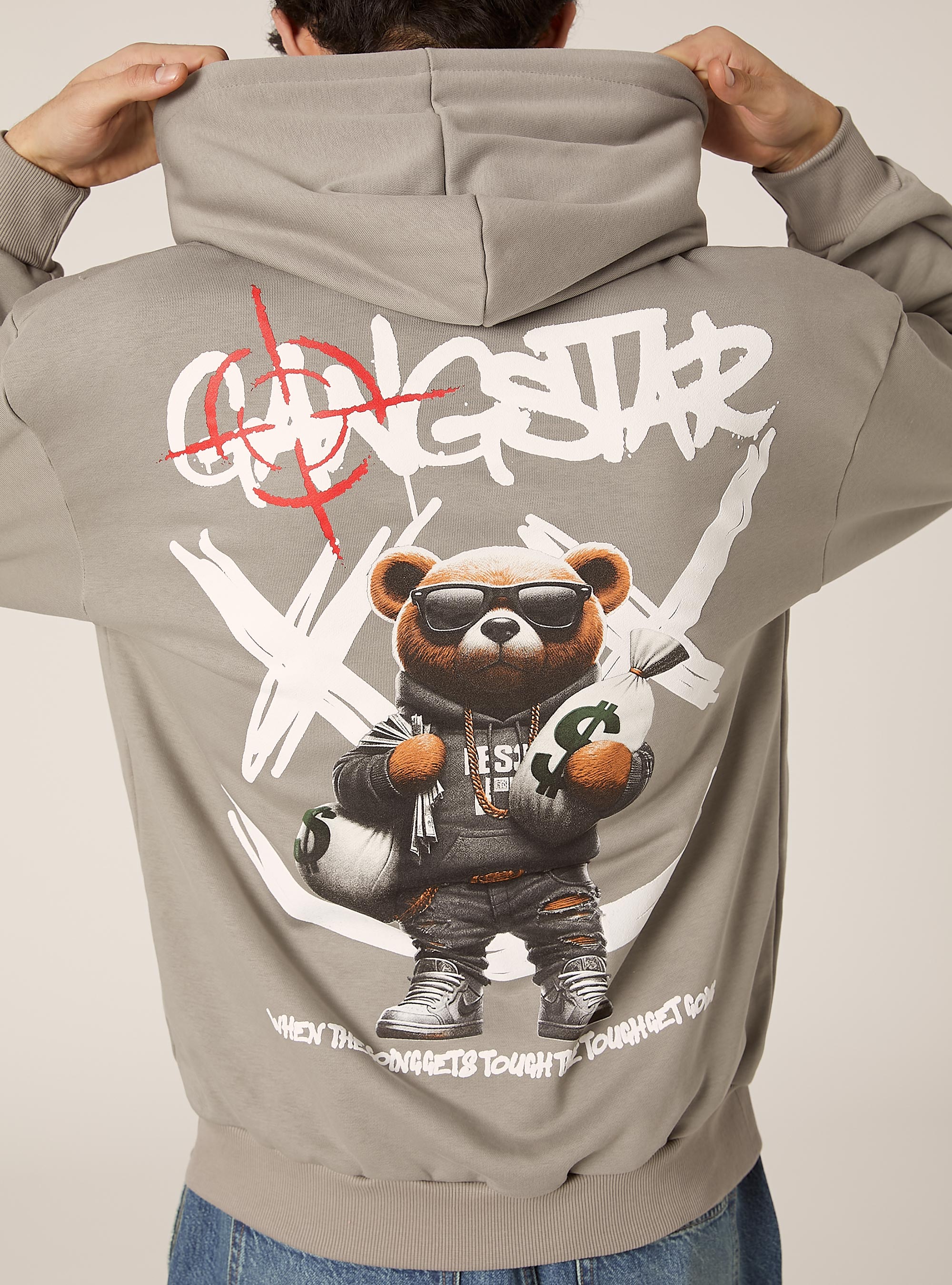 Sudadera con capucha POP STATEMENT, GY2 GREY MEDIUM