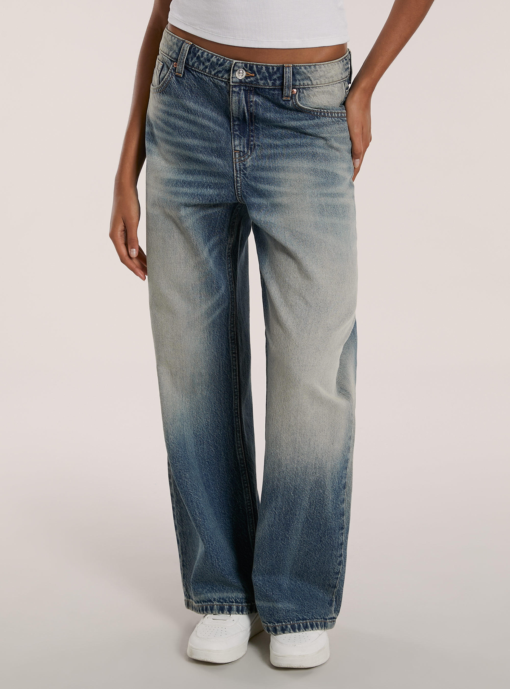 Baggy fit jeans, D004 MEDIUM LIGHT BLUE