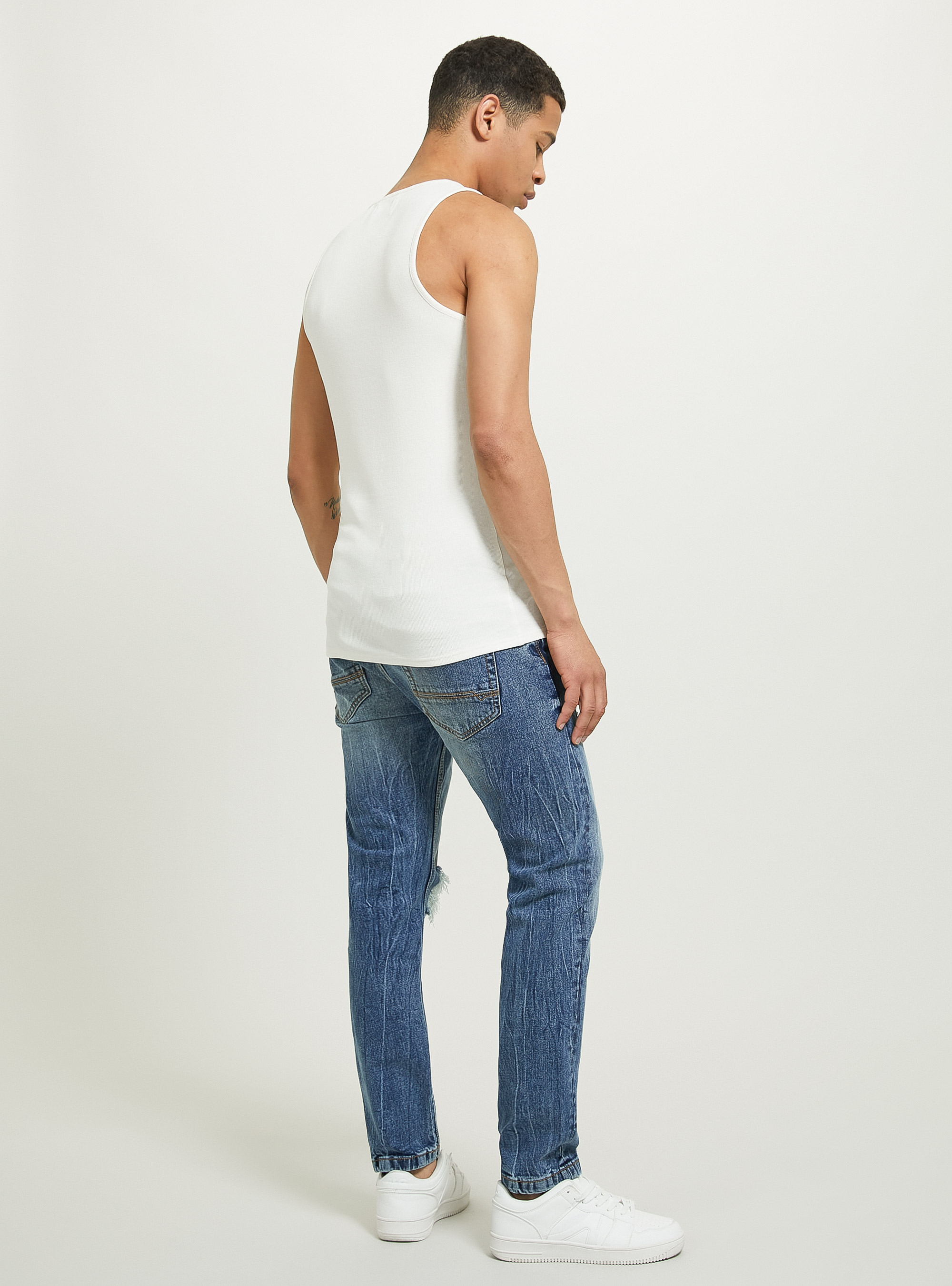 D&eacute;bardeur cotel&eacute; uni, WH1 OFF WHITE