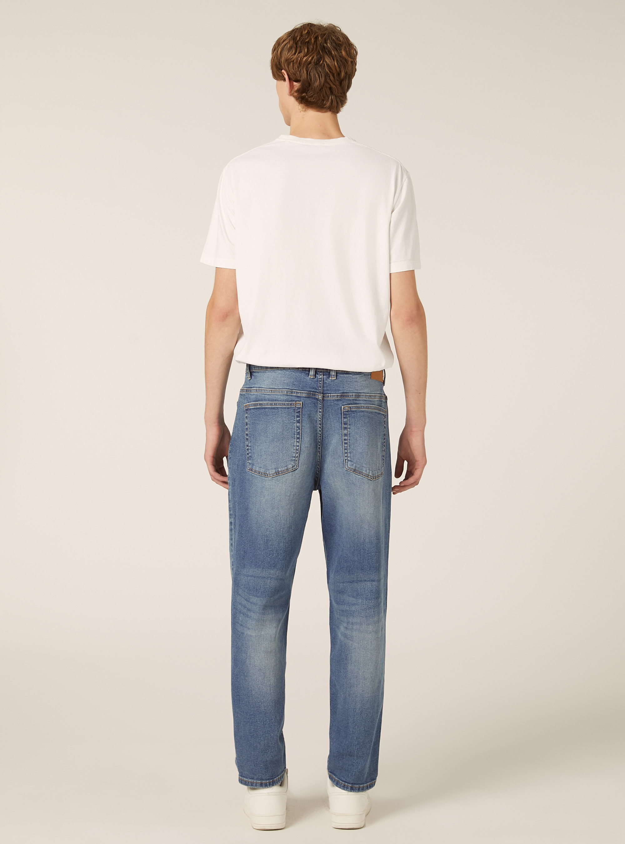 Jeans coupe décontractée, D004 MEDIUM LIGHT BLUE