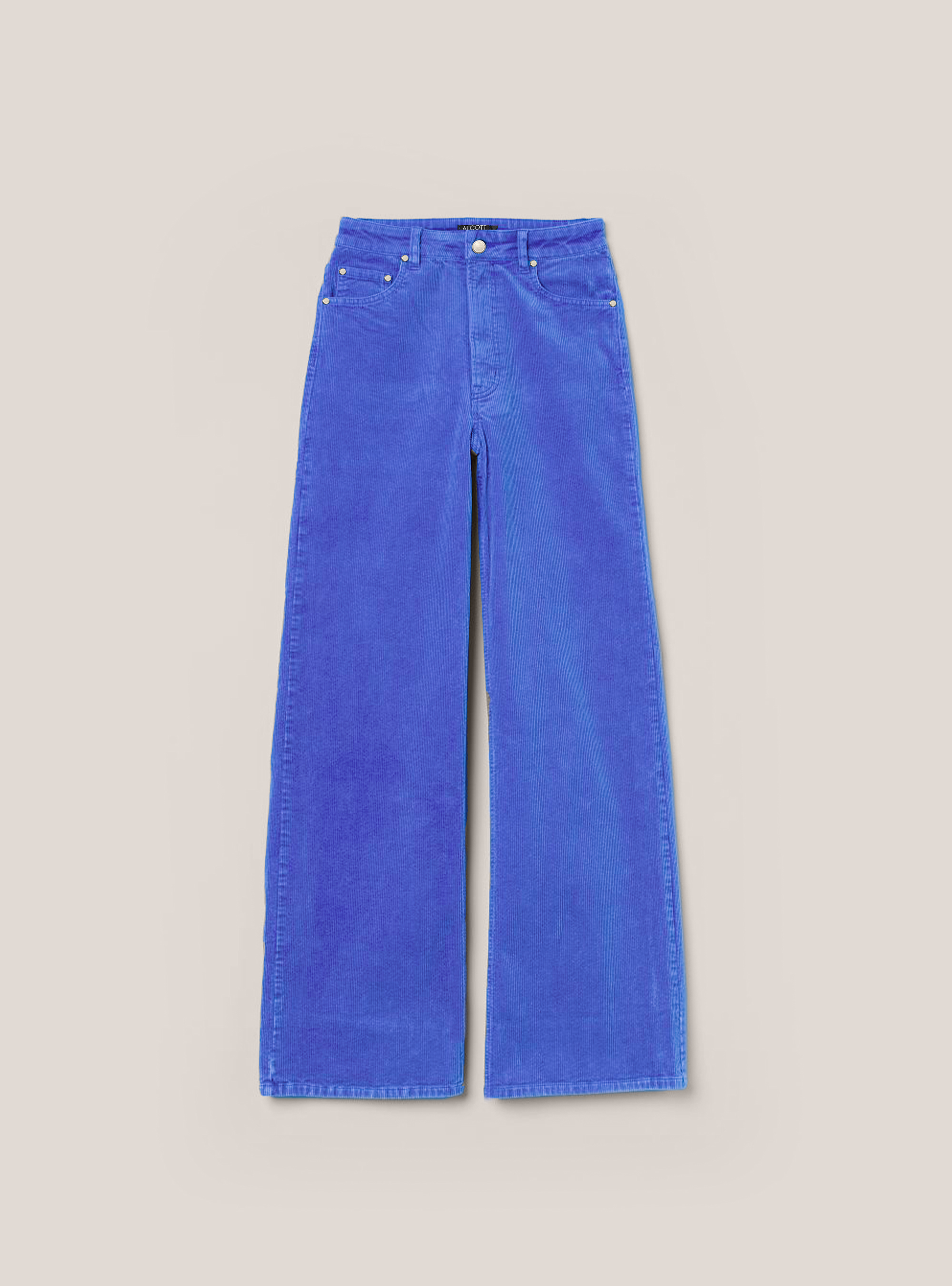 Pantaloni wide leg in vellutto