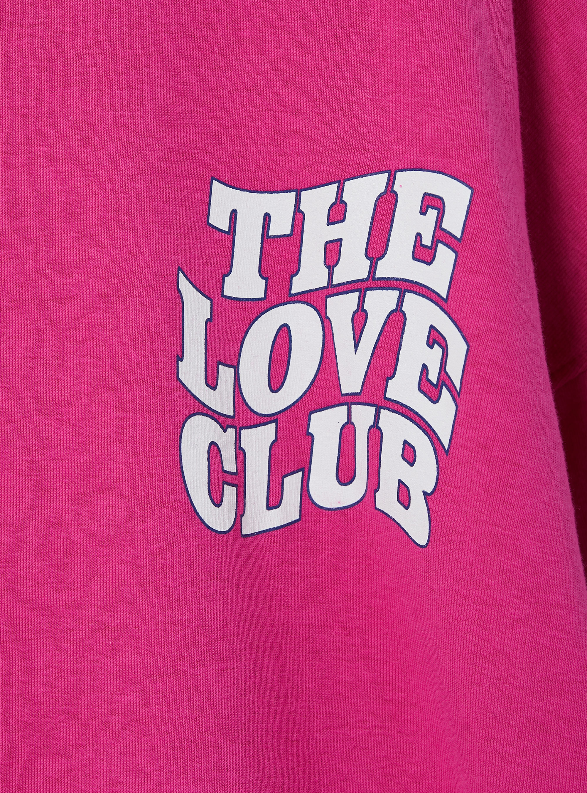 Oversize sweatshirt with print, FX2 FUXIA MEDIUM