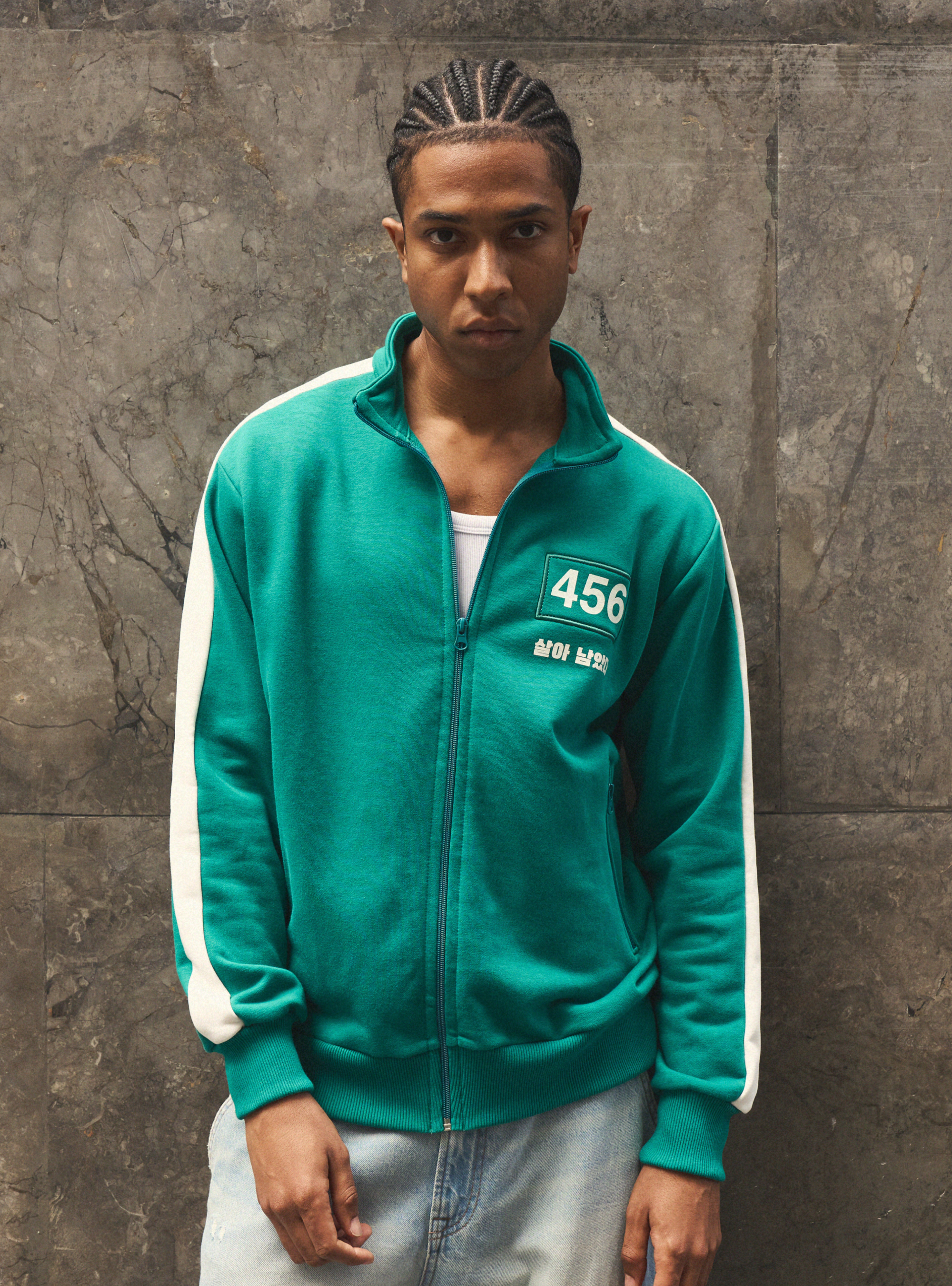 Sudadera con cremallera Squid Game / Alcott, GN2 GREEN MEDIUM