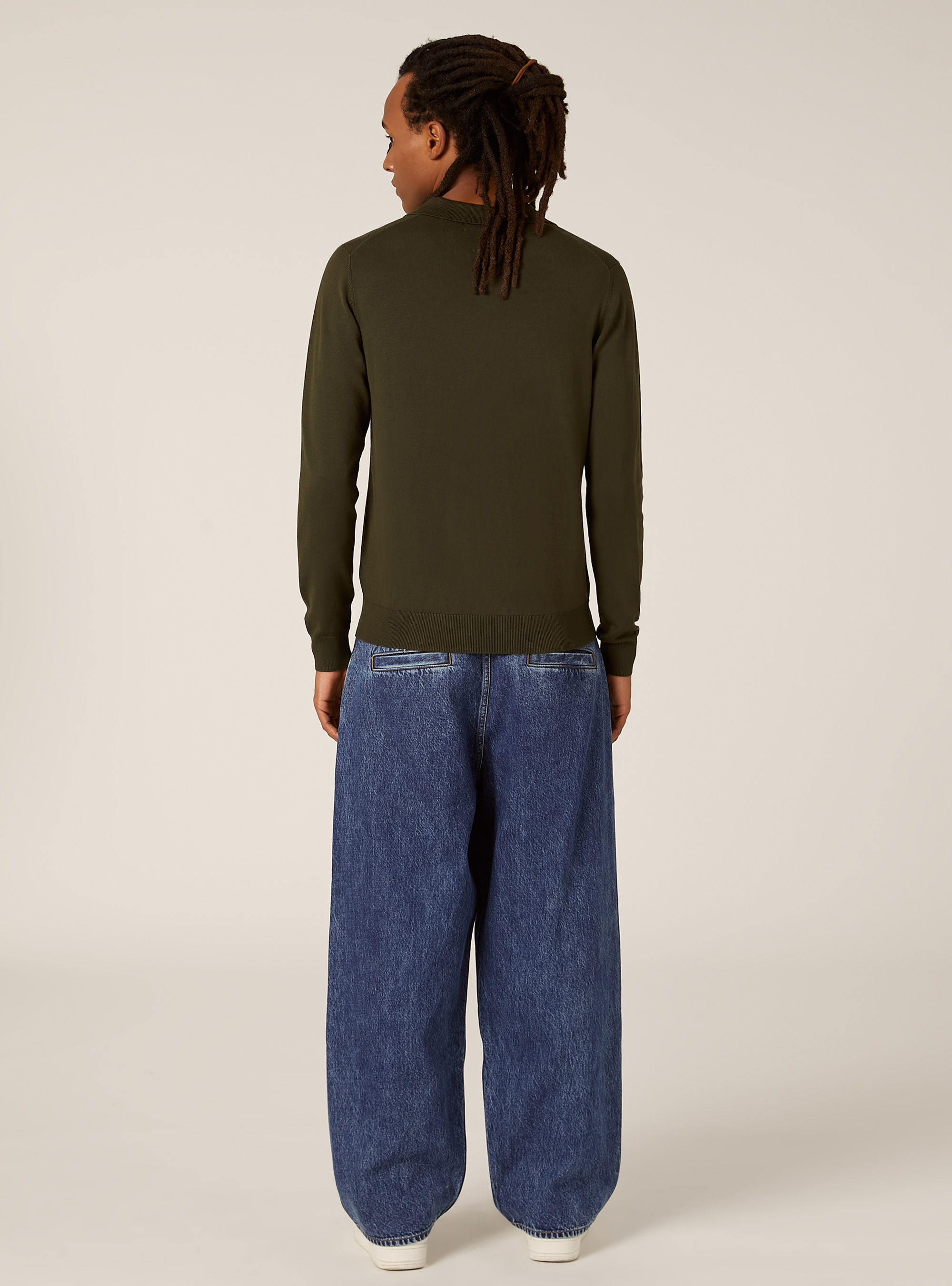 Weiches Strick-Polohemd, KY1 KAKY DARK