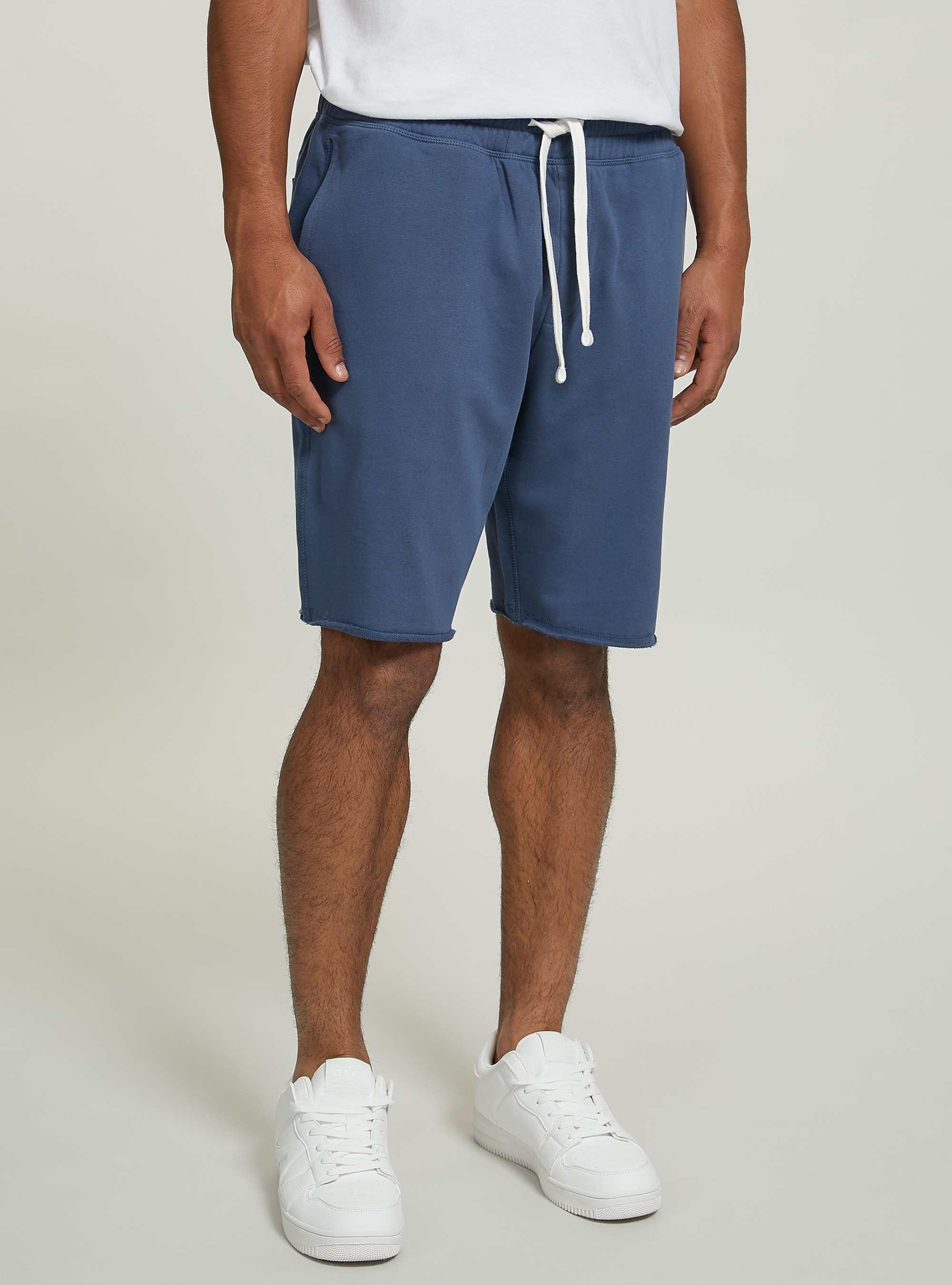 Bermuda jogger in cotone, BL2 BLUE MEDIUM