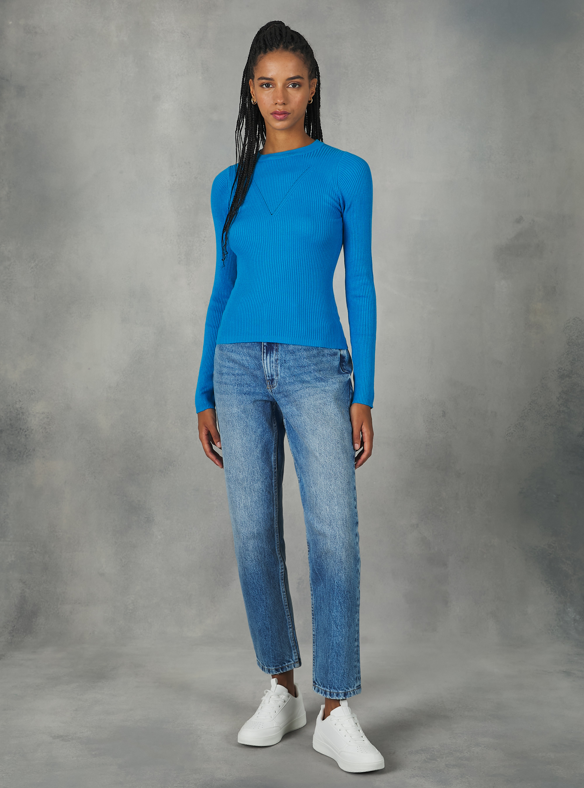 Pullover with V motif, RY2 ROYALE MEDIUM