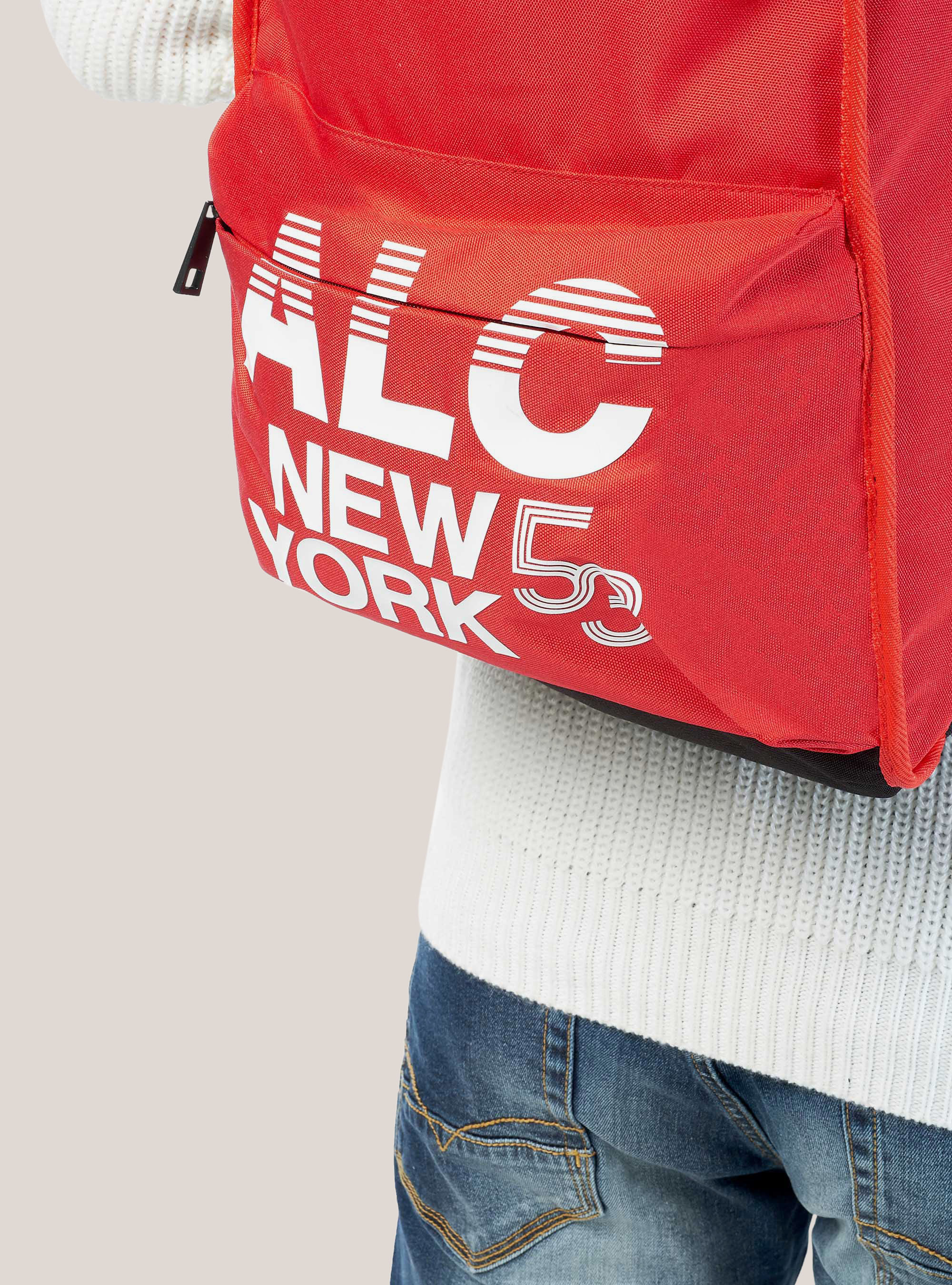 Mochilla con logo, ROJO