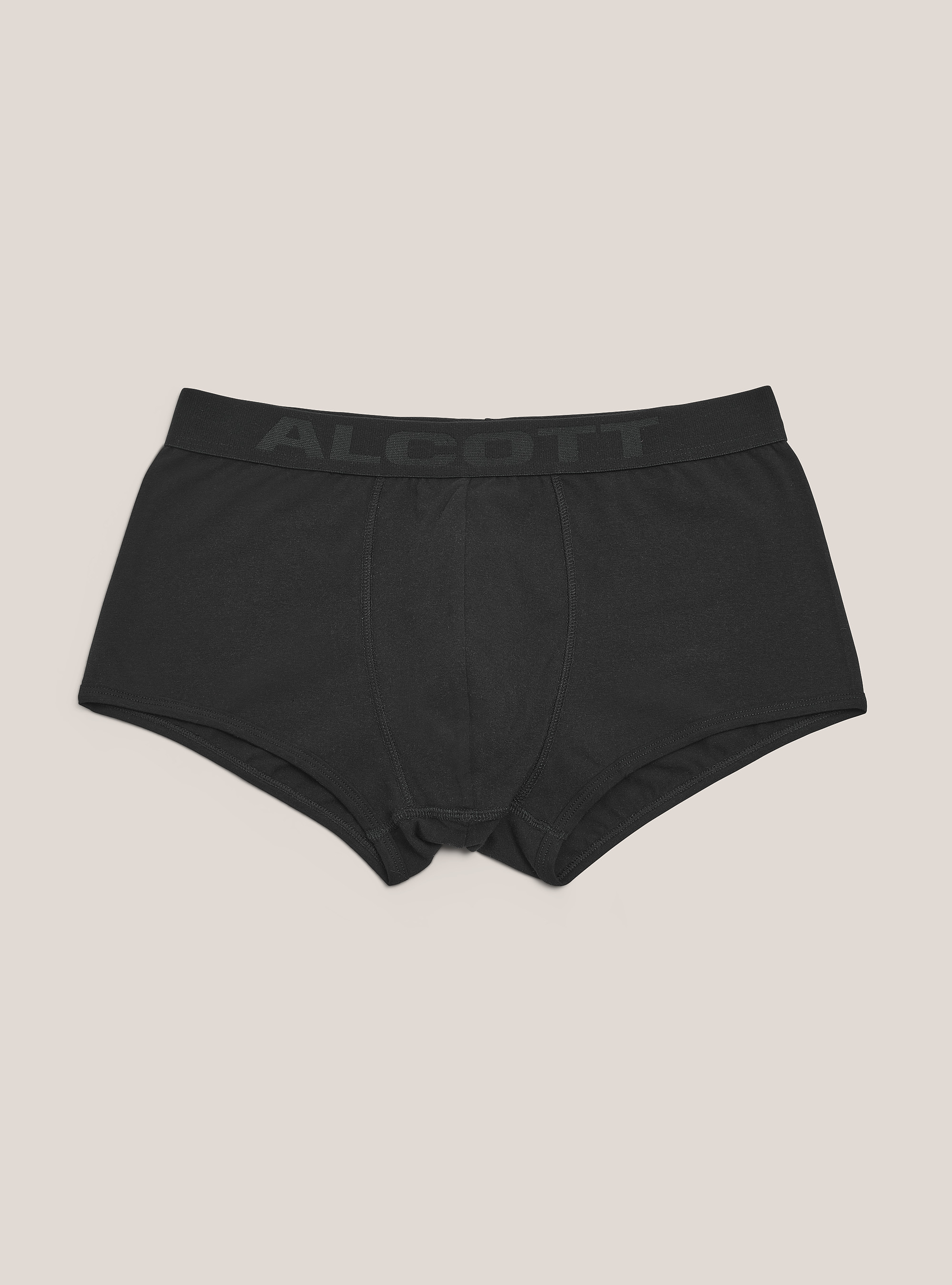 Boxer in cotone elasticizzato con logo, C101 BLACK
