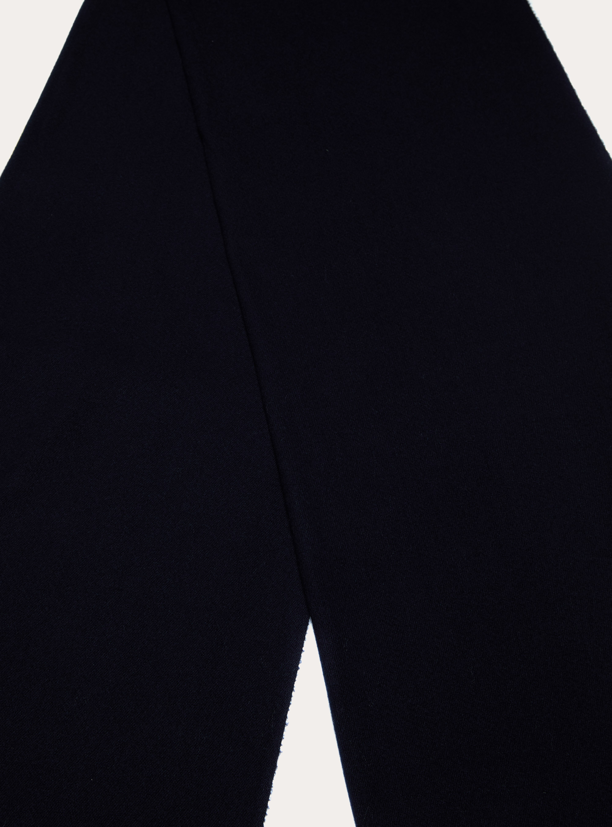 Sciarpa tinta unita con frange, NA1 NAVY DARK