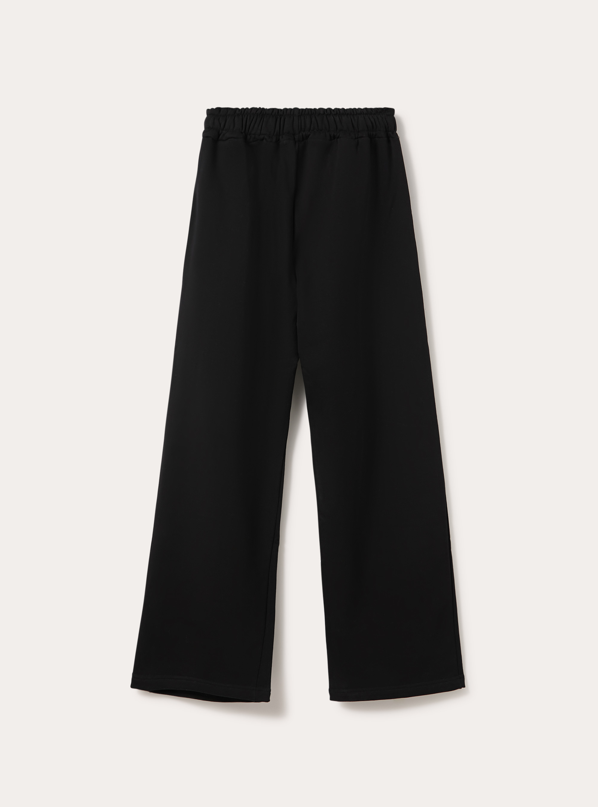 Jogger loose fit  in felpa, BK1 BLACK