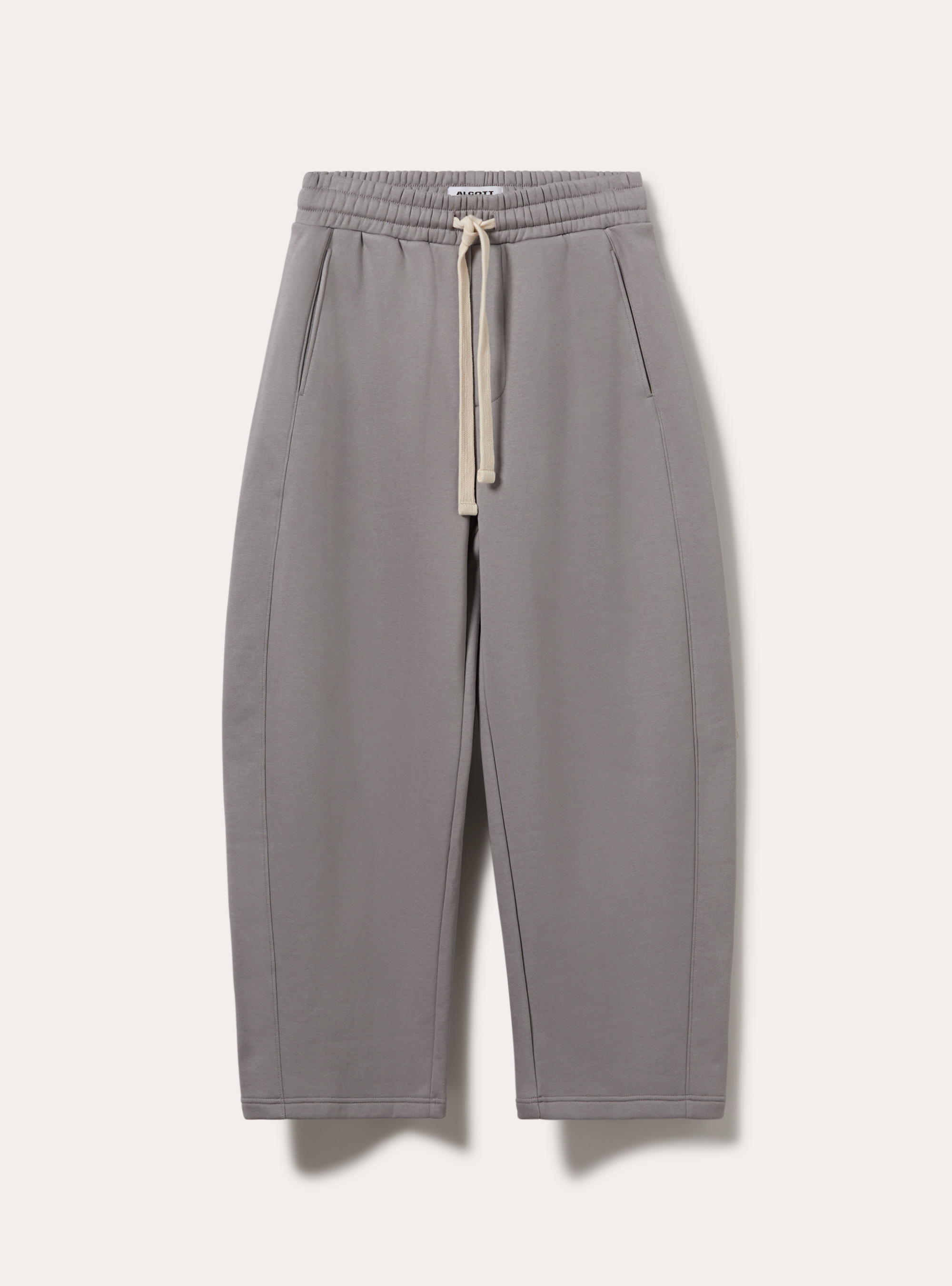 Pantalone in felpa barrel fit, GRIGIO MEDIO