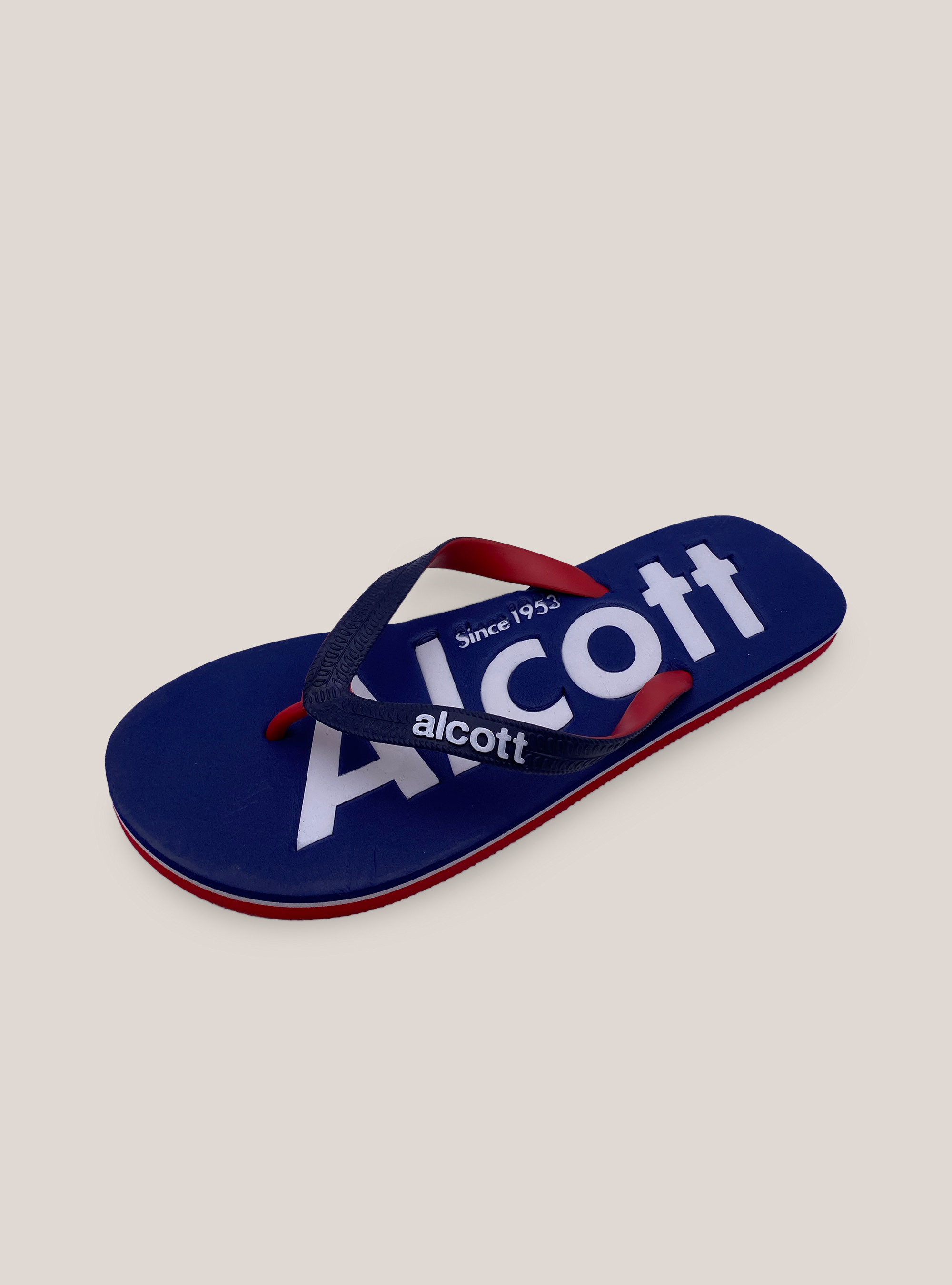 Infradito con logo, C0217 BLUE