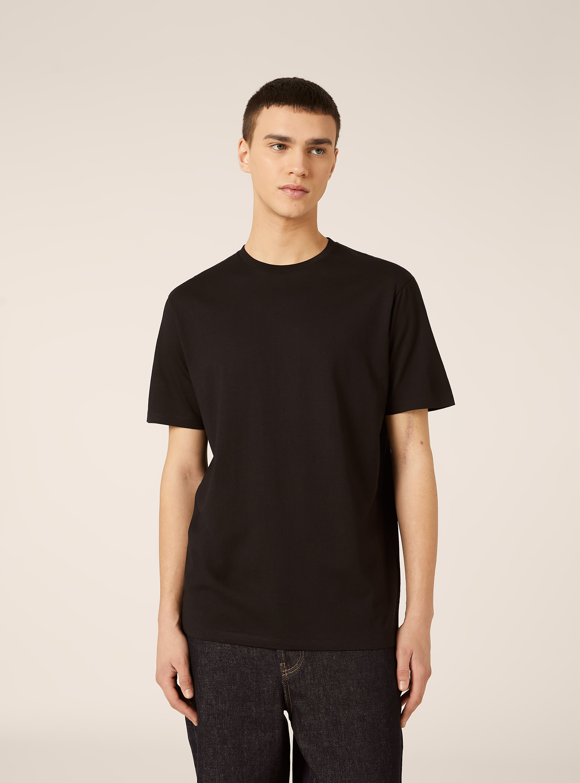 Maglietta girocollo basica, BK1 BLACK