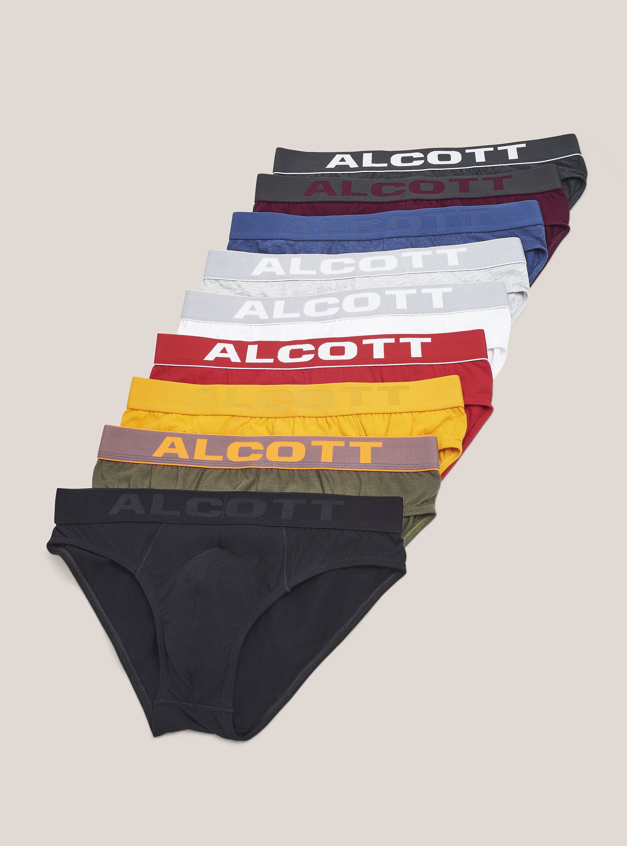 Elastic cotton slip with logo, BLACK