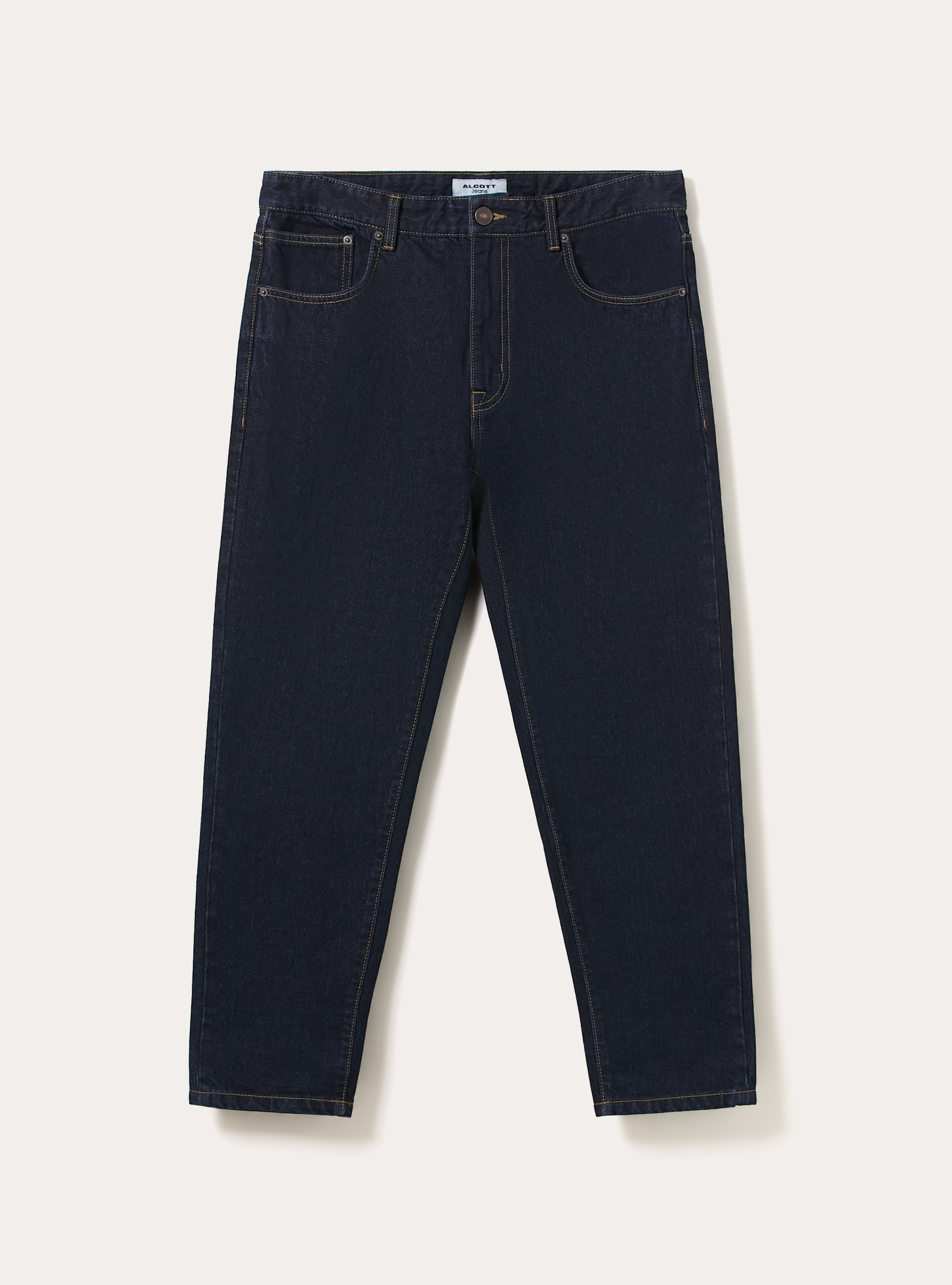 Pantaloni in denim loose fit, D001 DEEP BLUE