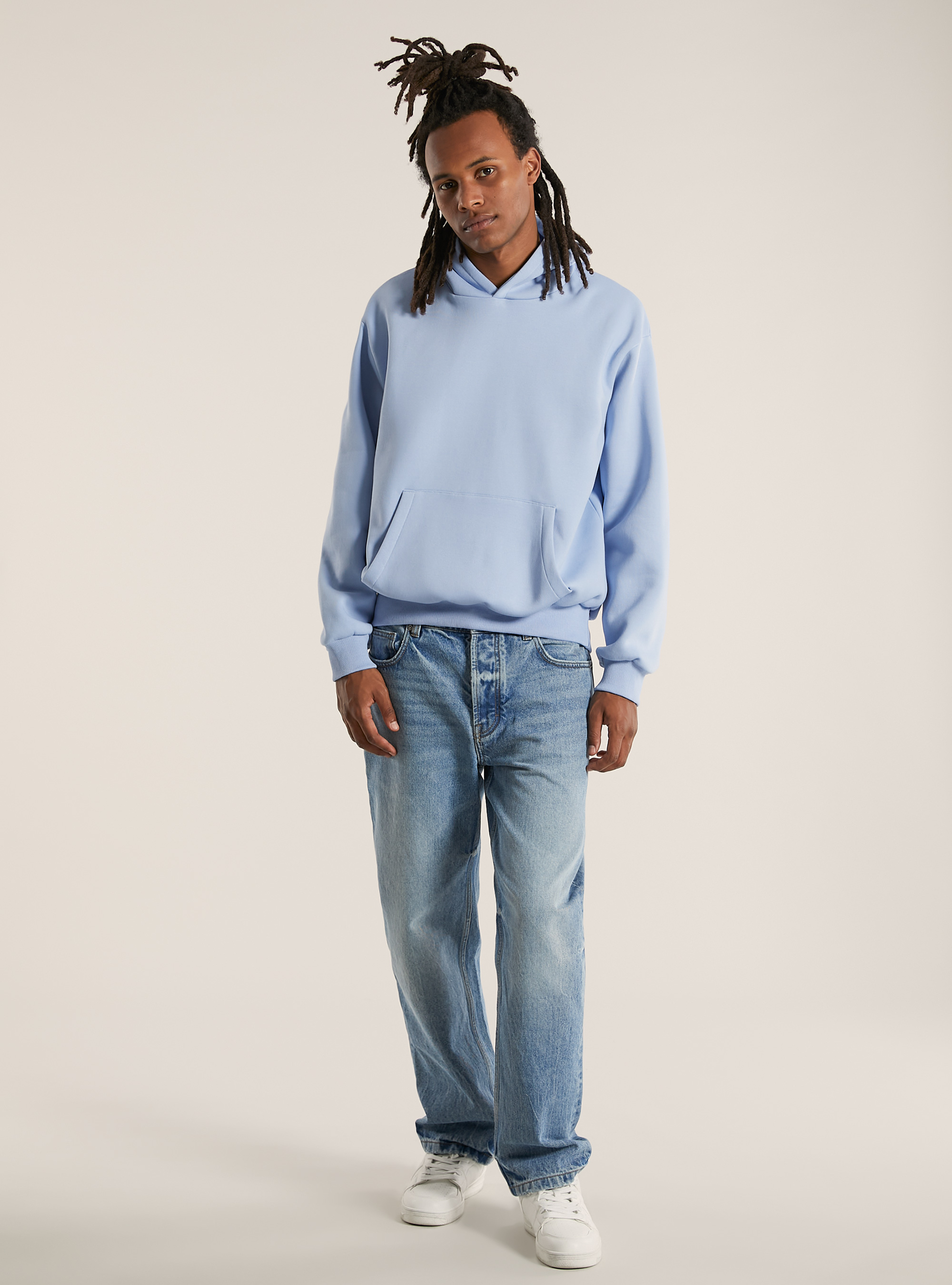 Boxy fit hoodie, AZ3 AZURE LIGHT