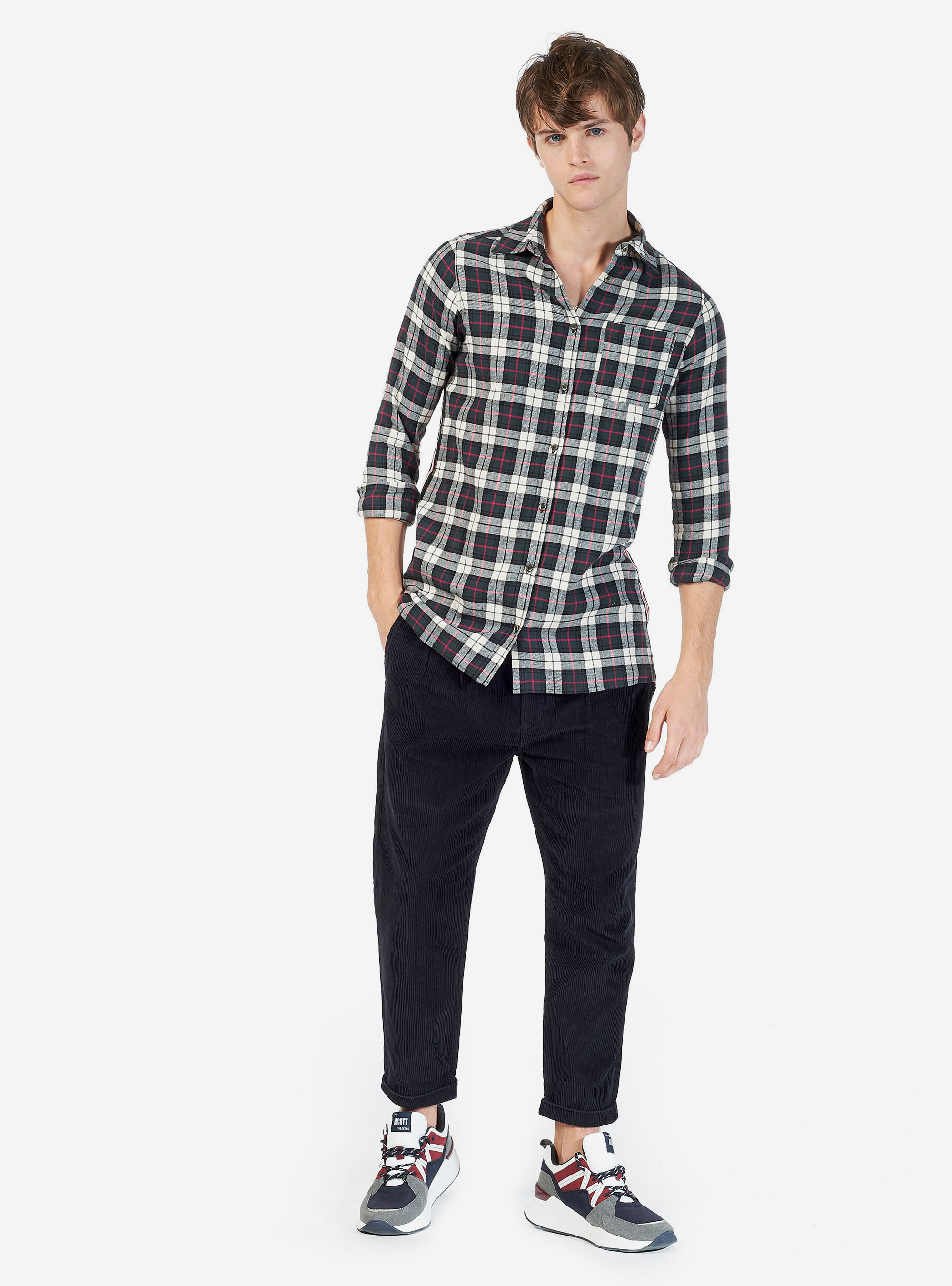 VELVET TROUSERS, BLUE NAVY