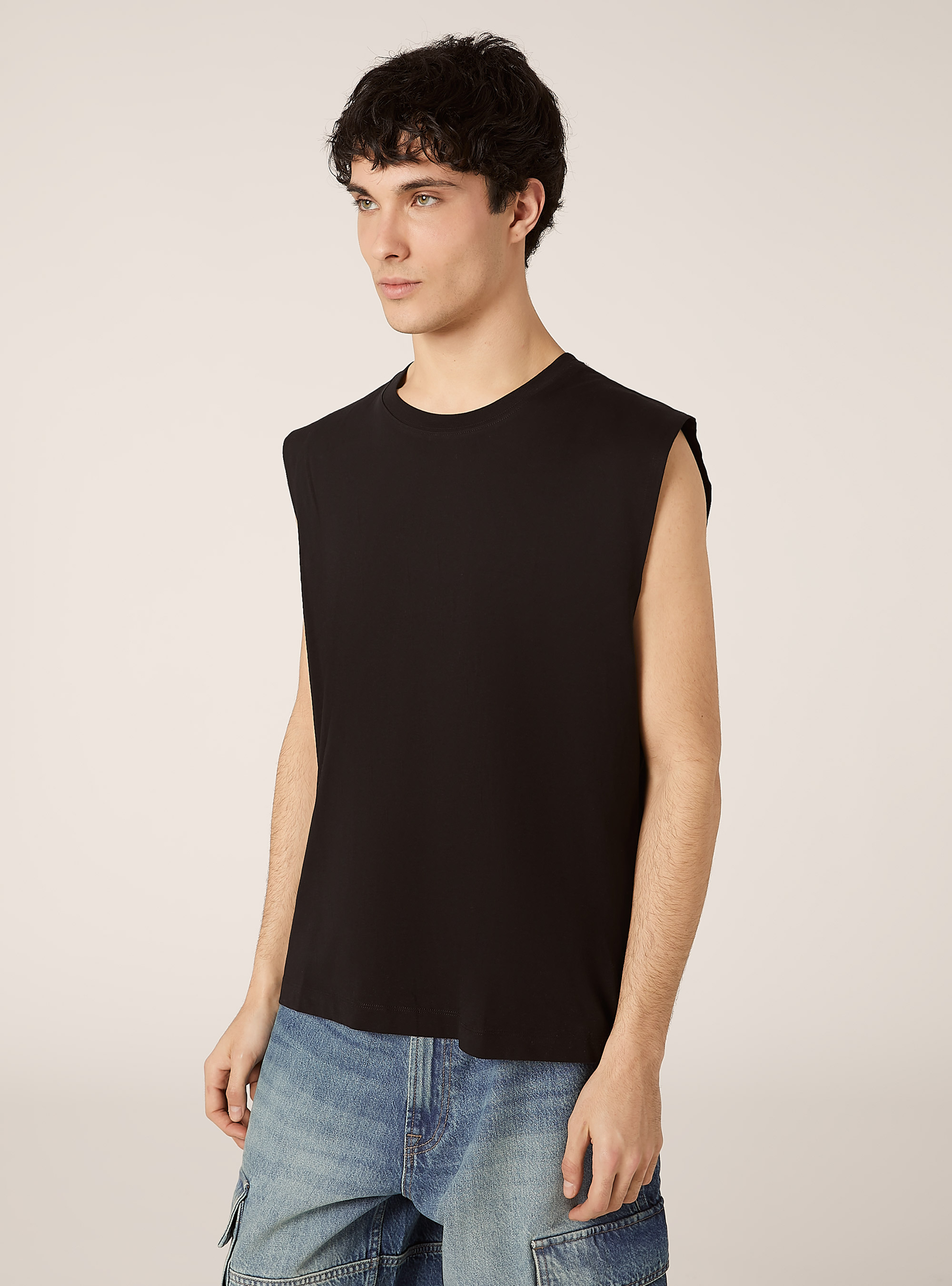 D&eacute;bardeur basique de forme carr&eacute;e, BK1 BLACK