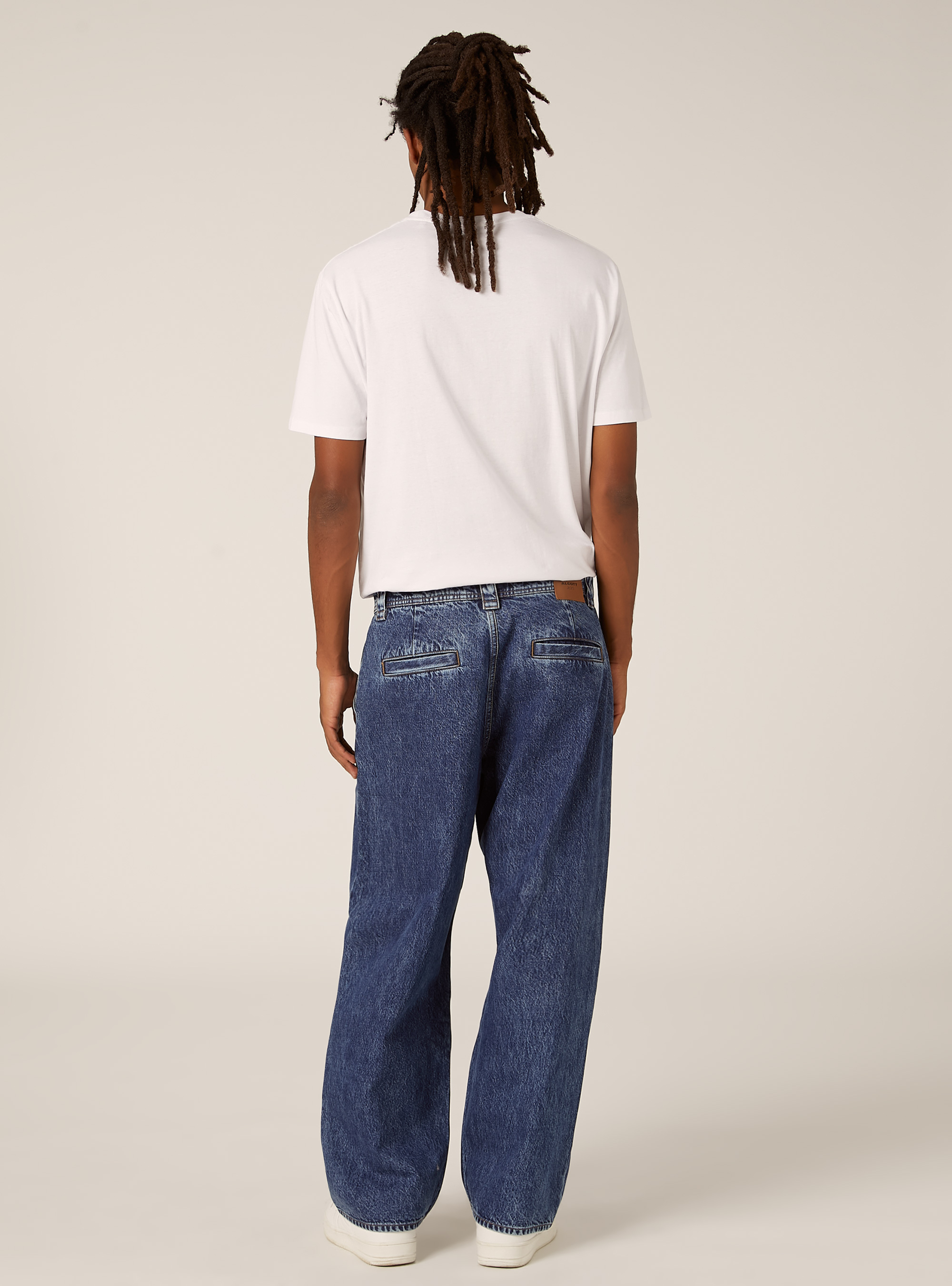 Vaqueros holgados, D003 MEDIUM BLUE