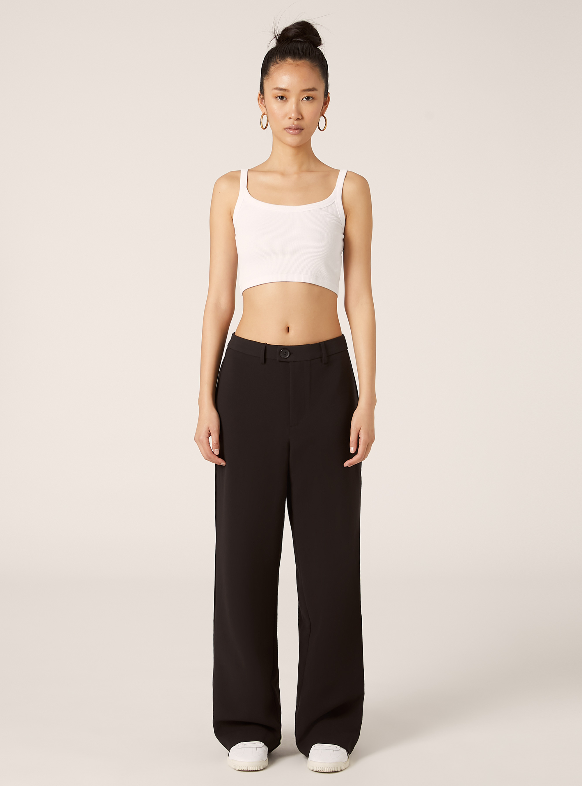 Wide leg pants, BK1 BLACK