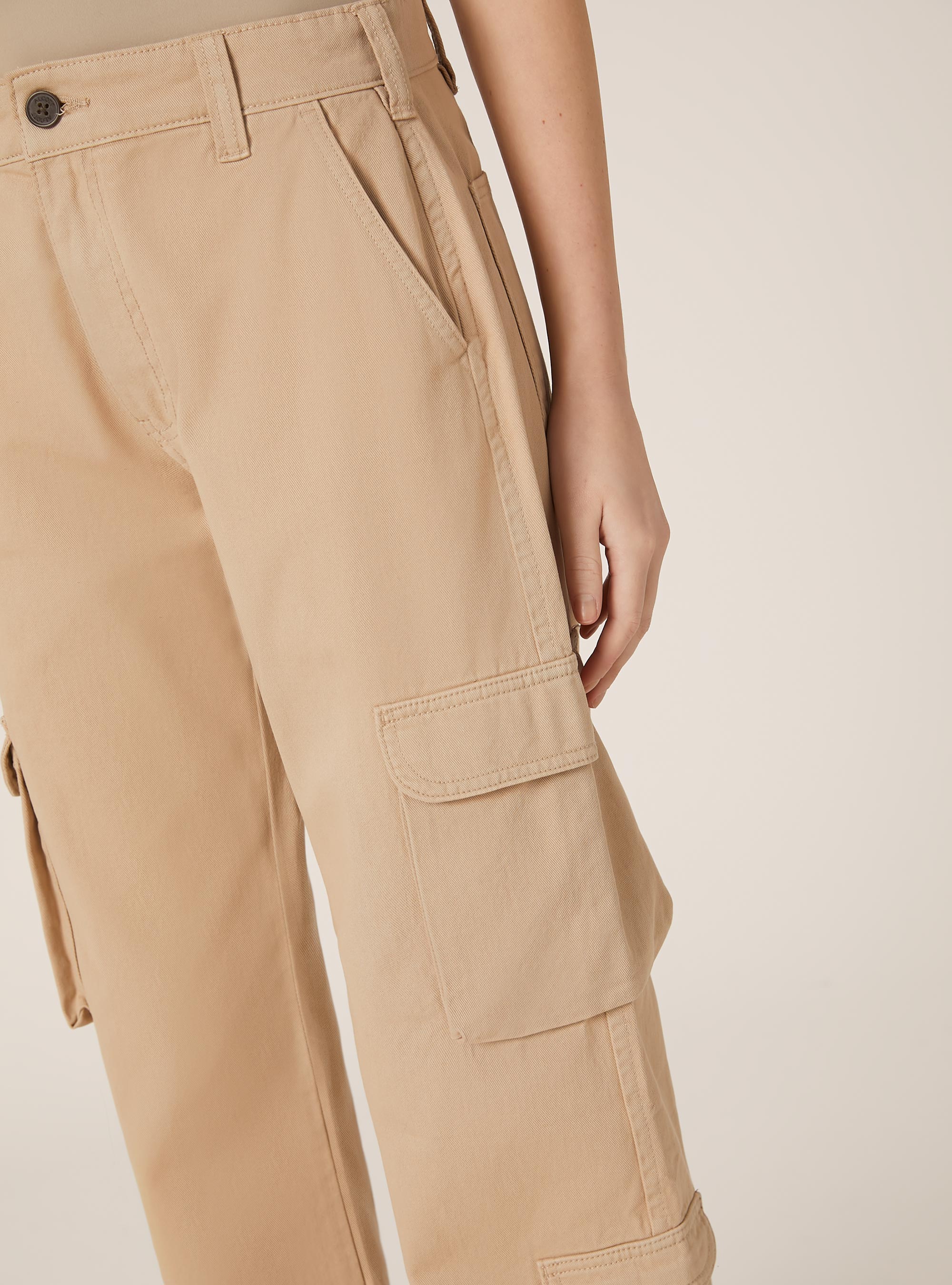 Twill cargo trousers, BG2 BEIGE MEDIUM