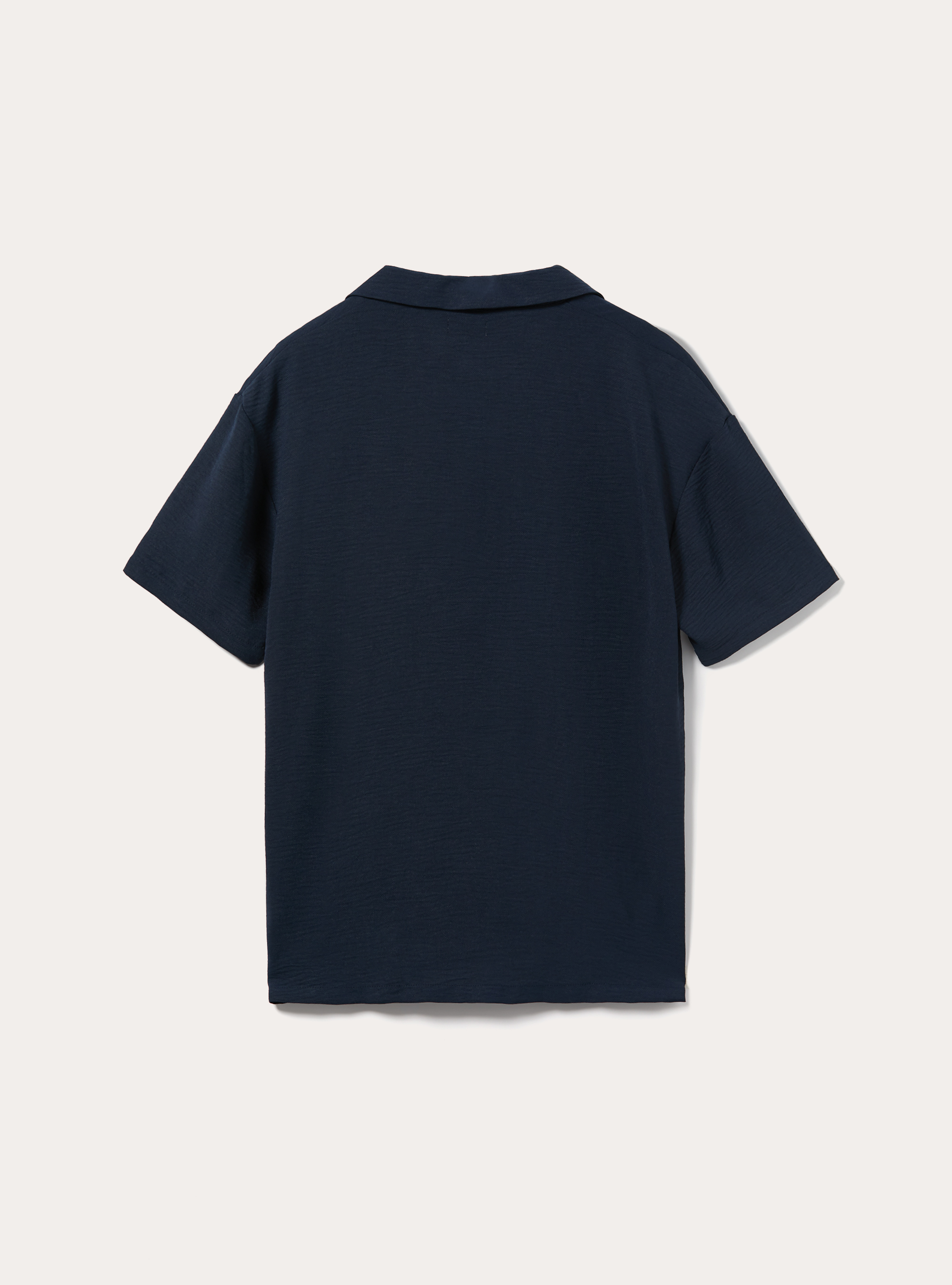 Derby neck shirt, NA2 NAVY MEDIUM