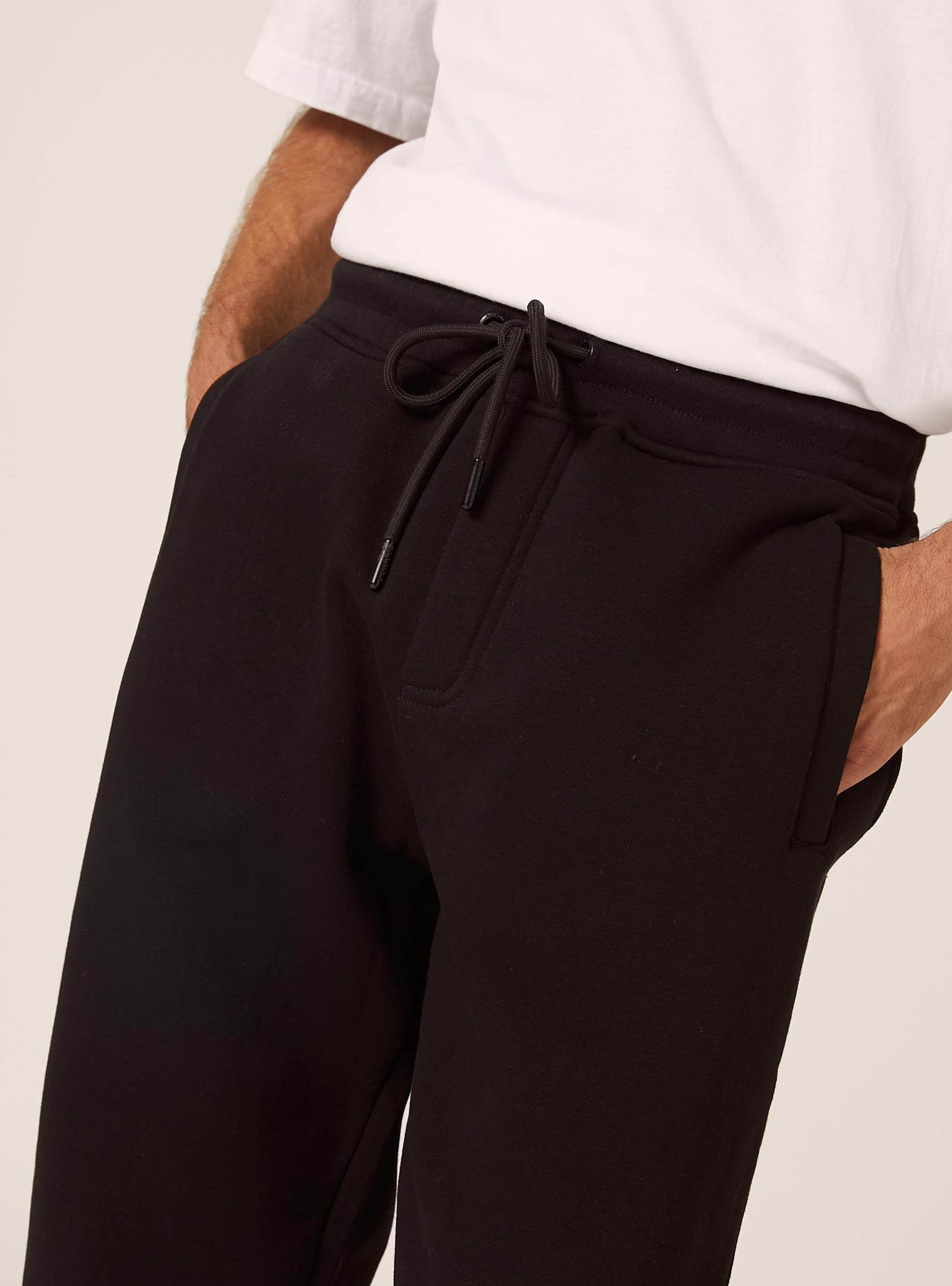 Fleece jogger pants, BK1 BLACK