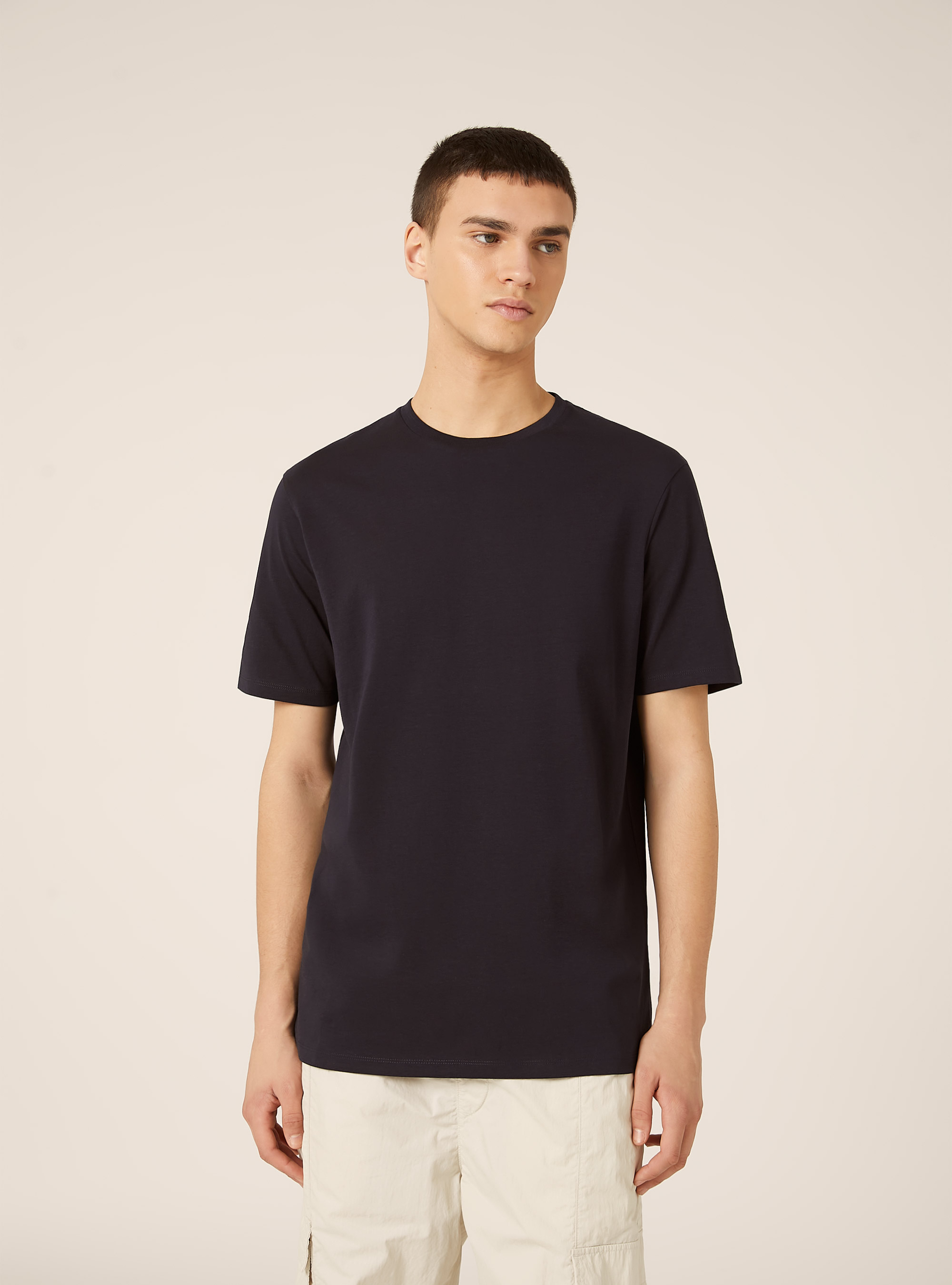 Maglietta girocollo basica, NA1 NAVY DARK