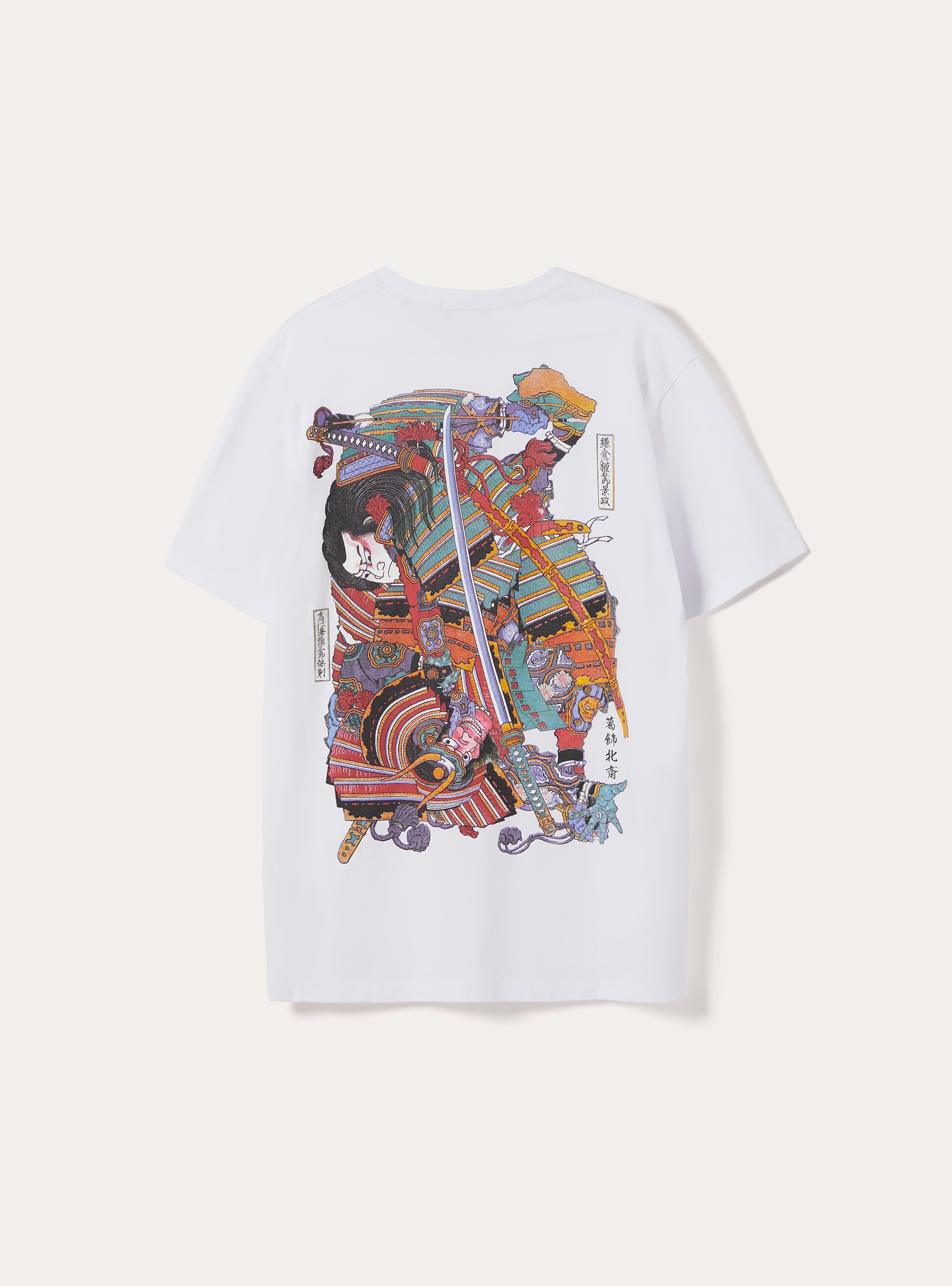 Maglietta con grafica hokusai  regular fit, BIANCO OTTICO