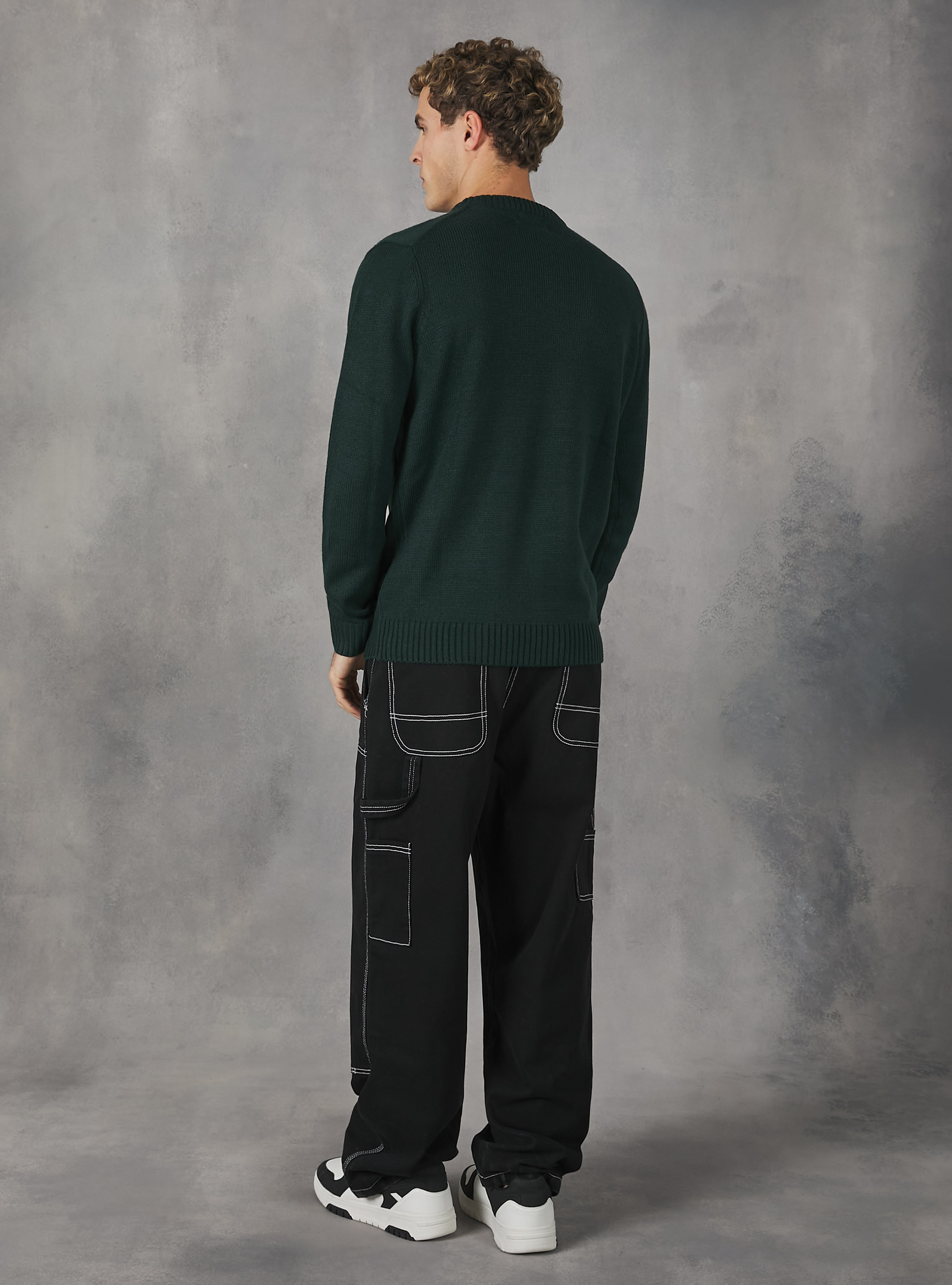 Pullover caldo effetto cachemire, GN1 GREEN DARK