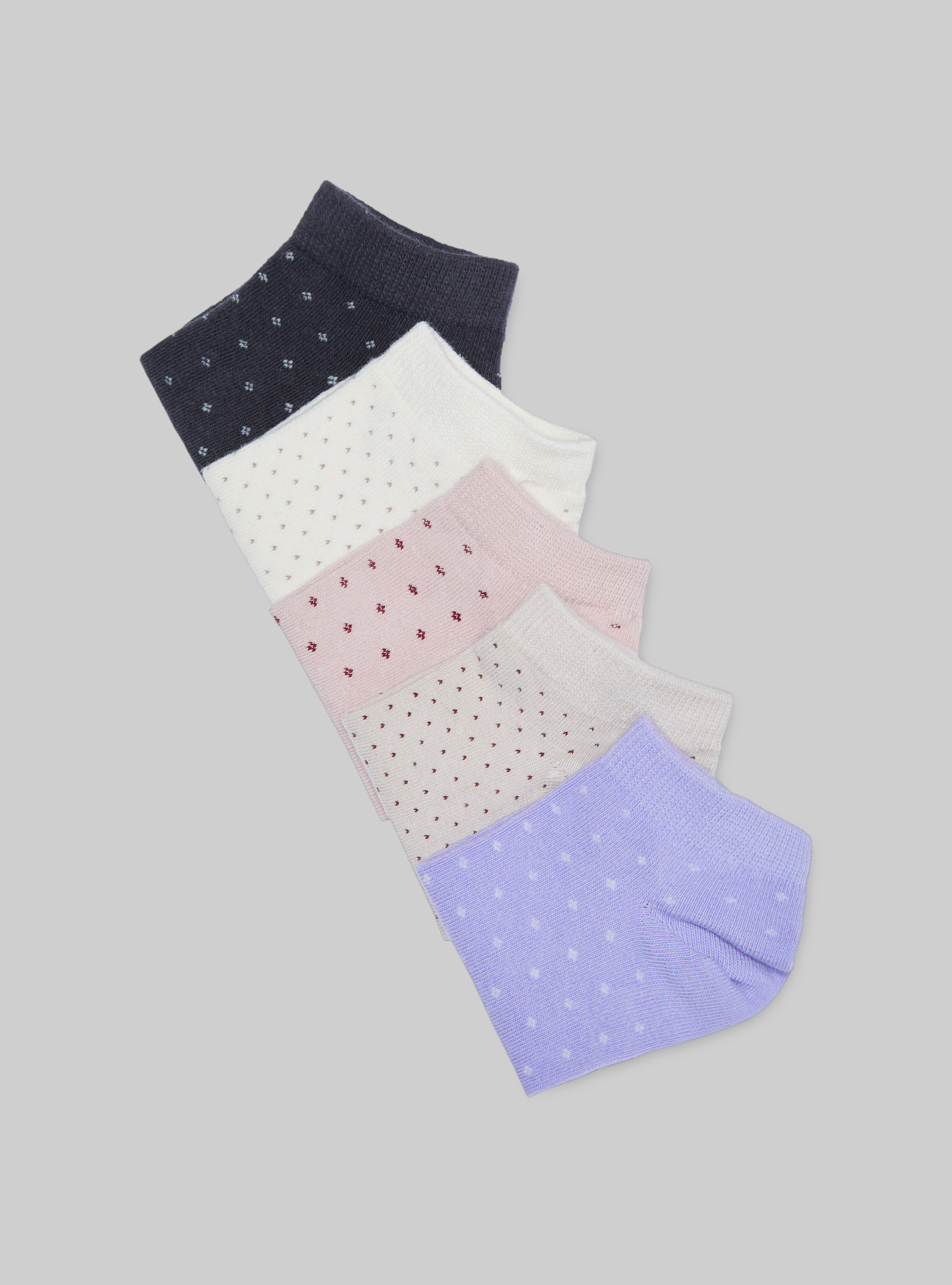 Set of 5 pairs of socks, MULTICOLOR