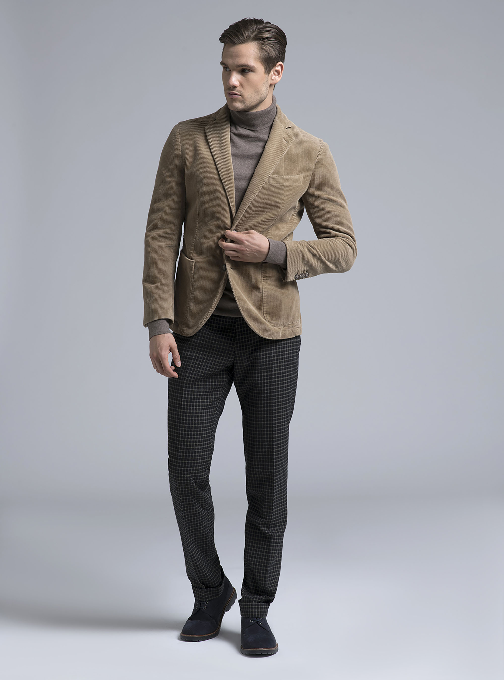 Giacca in velluto, C560 ECRU