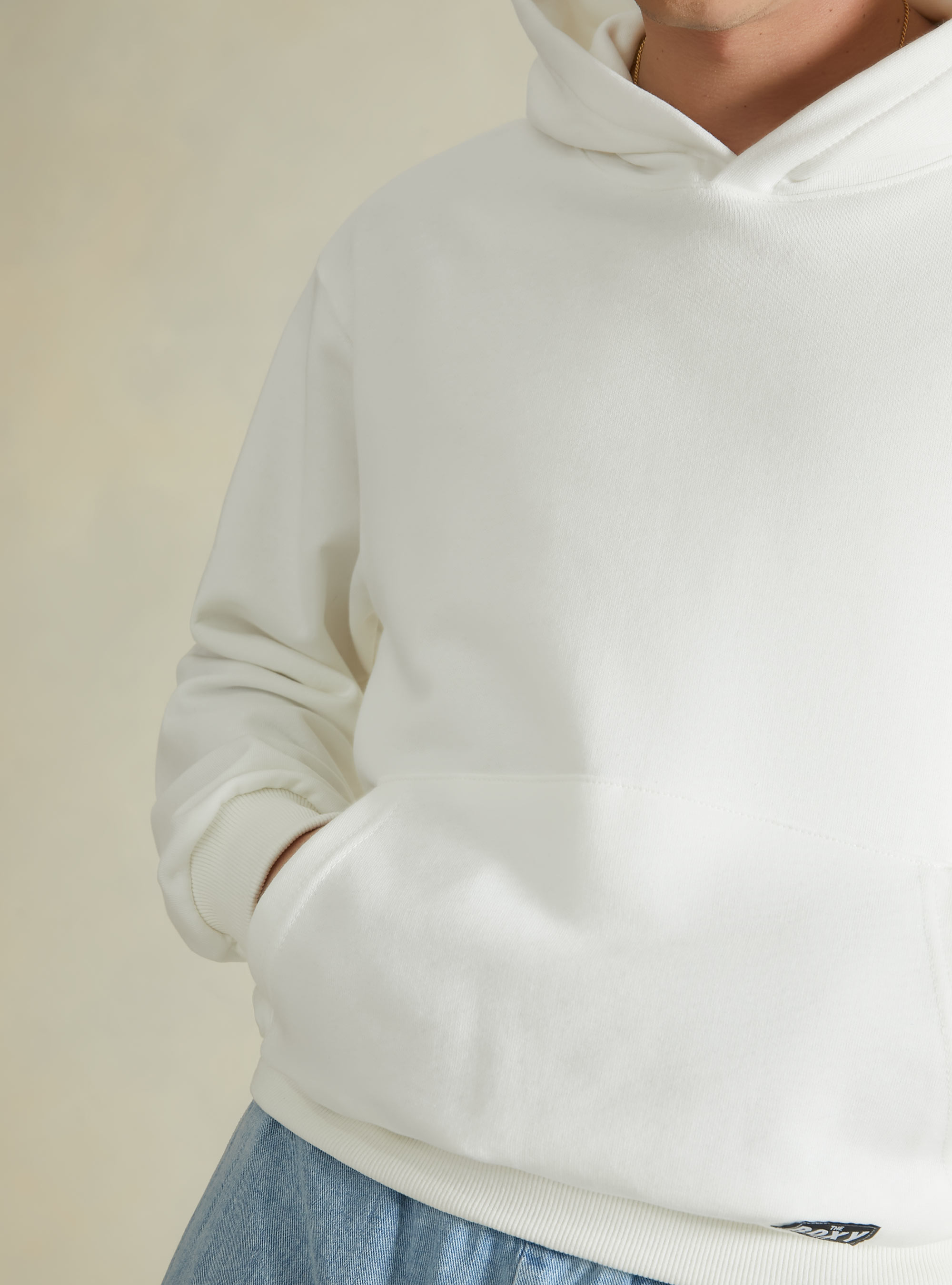 Boxy fit hoodie, WH2 WHITE