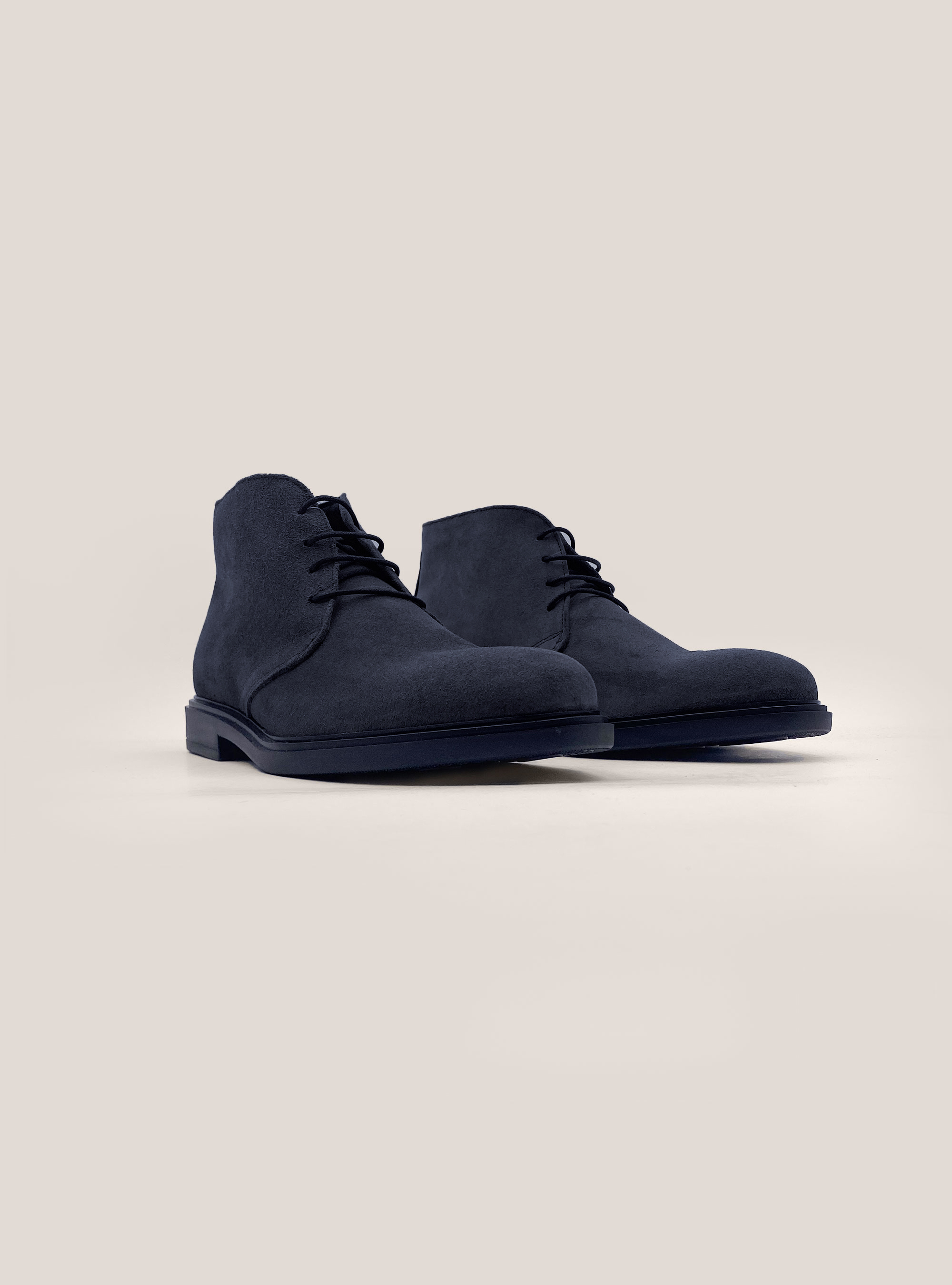 Suede ankle boots, BLUE NAVY