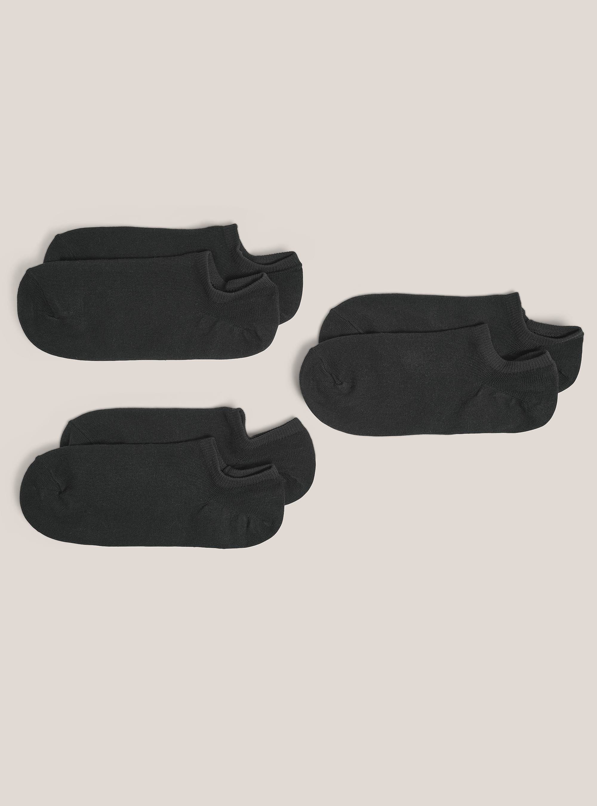 Lot de 3 paires de chaussettes en coton, BK1 BLACK